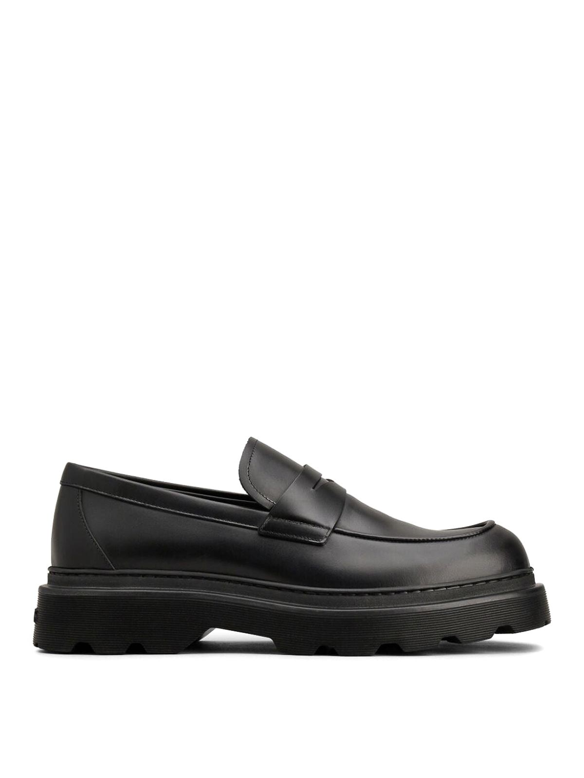 Shop Tod's Leather Lace-ups In Black