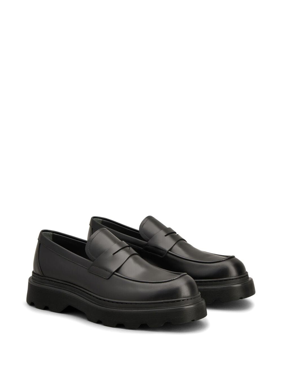 Shop Tod's Leather Lace-ups In Black