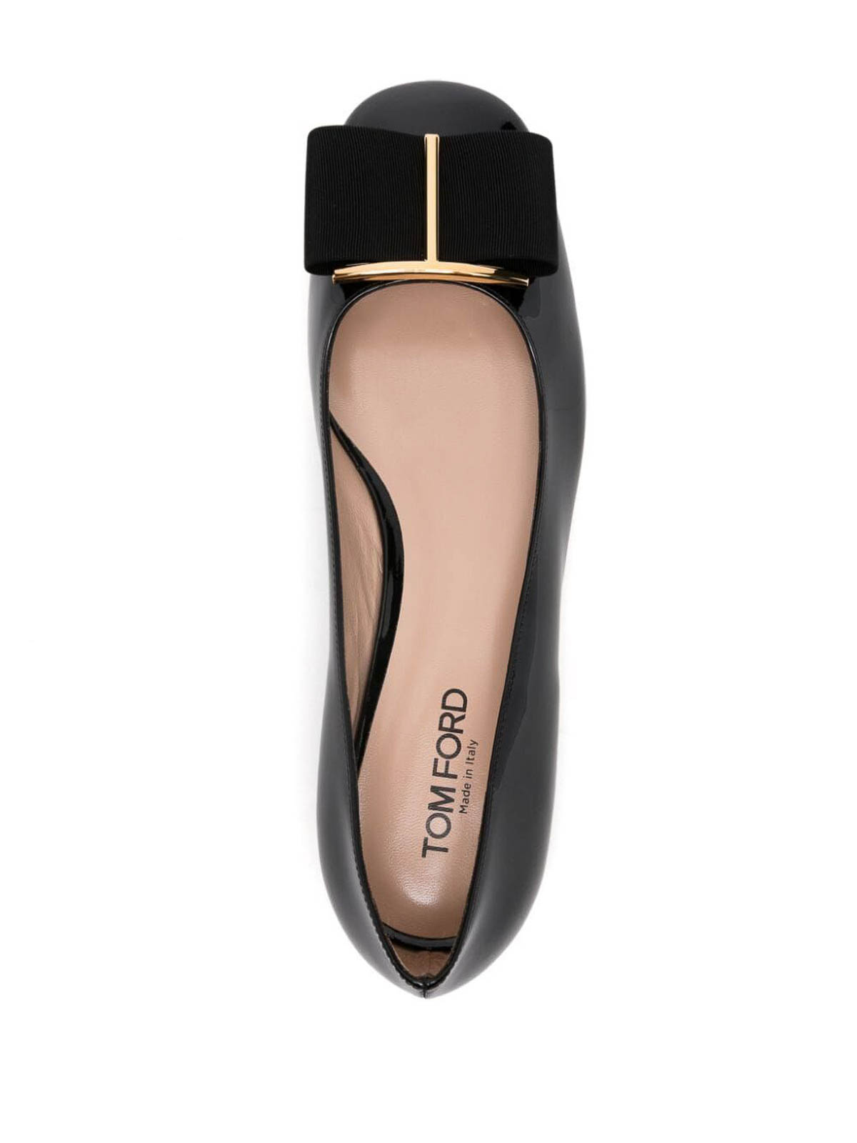 Shop Tom Ford Patent Leather Flats In Black