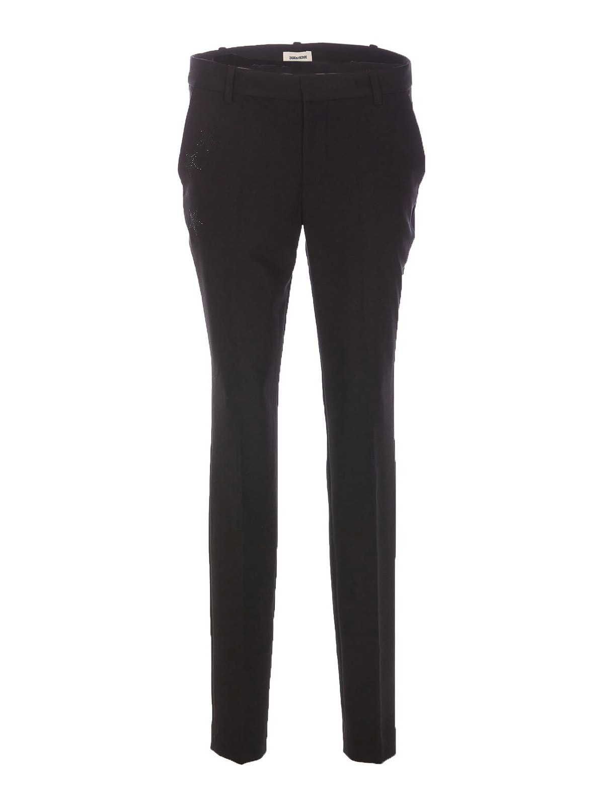 Shop Zadig & Voltaire Prune Strass Pants In Negro