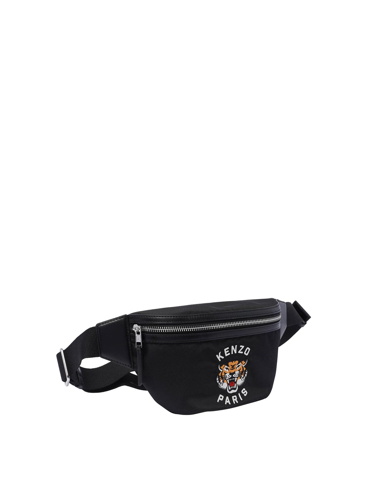 Shop Kenzo Varsity Belt Bag In Black