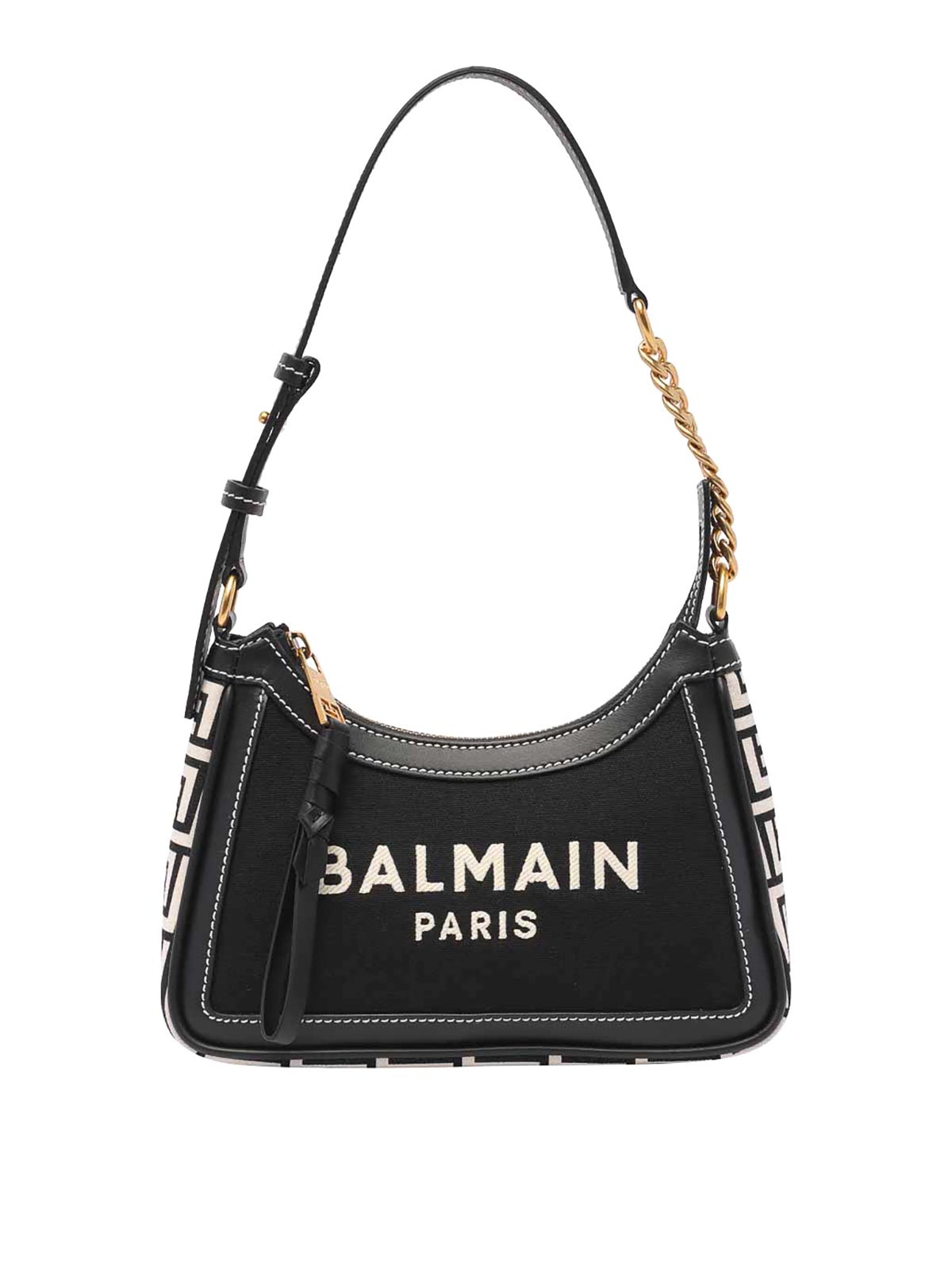 Shop Balmain B-army Shoulder Bag In Negro