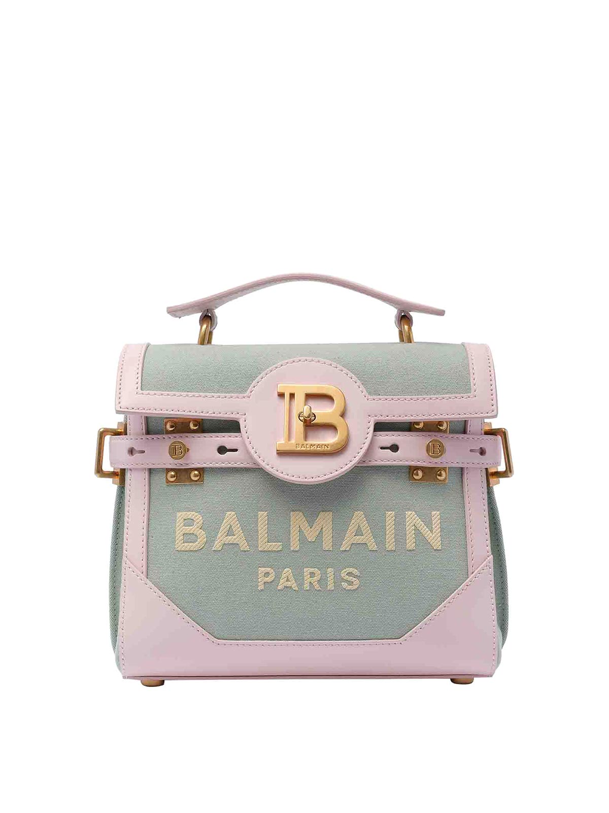 Shop Balmain B-buzz Handbag In Color Carne Y Neutral