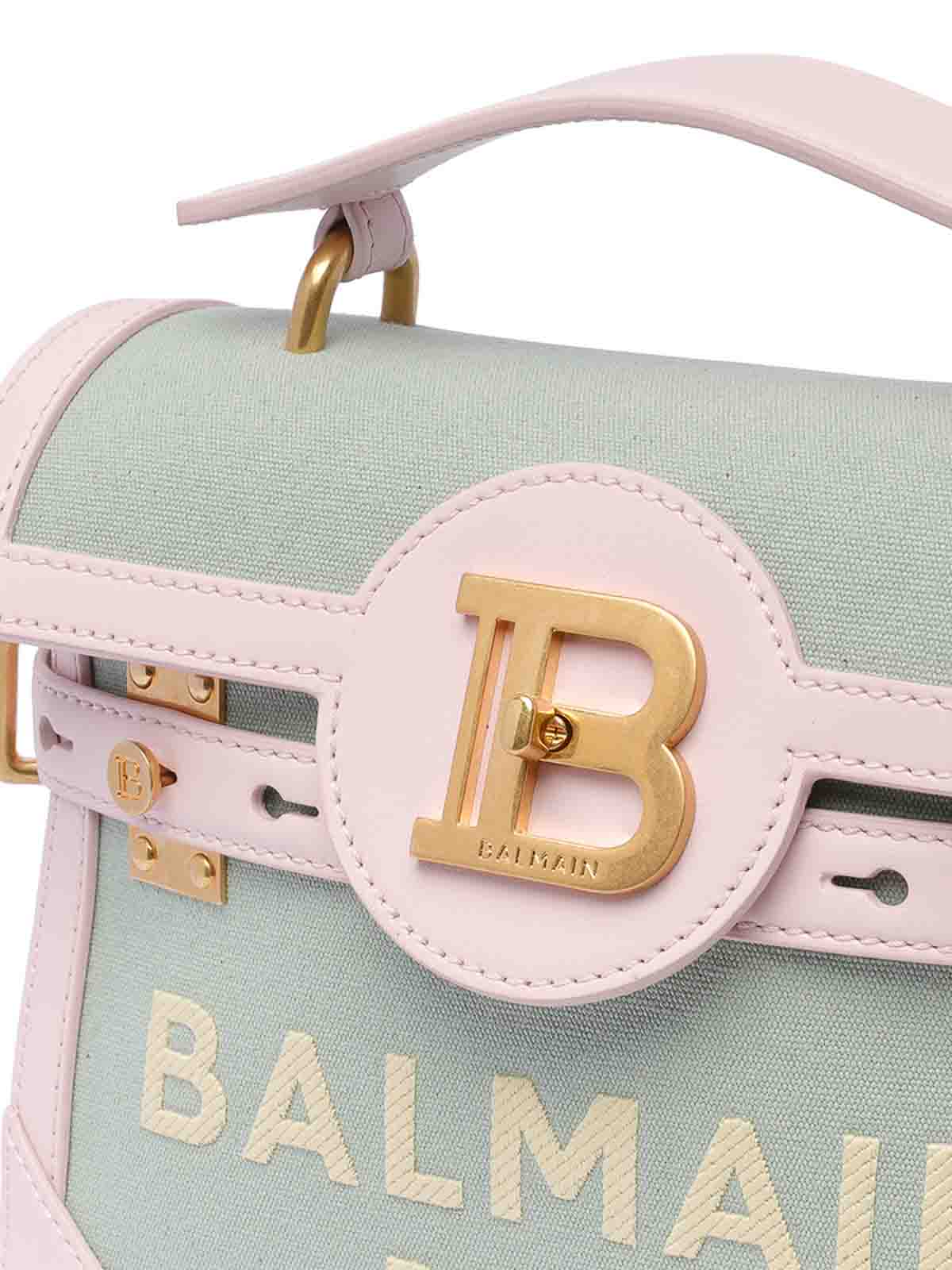 Shop Balmain B-buzz Handbag In Color Carne Y Neutral