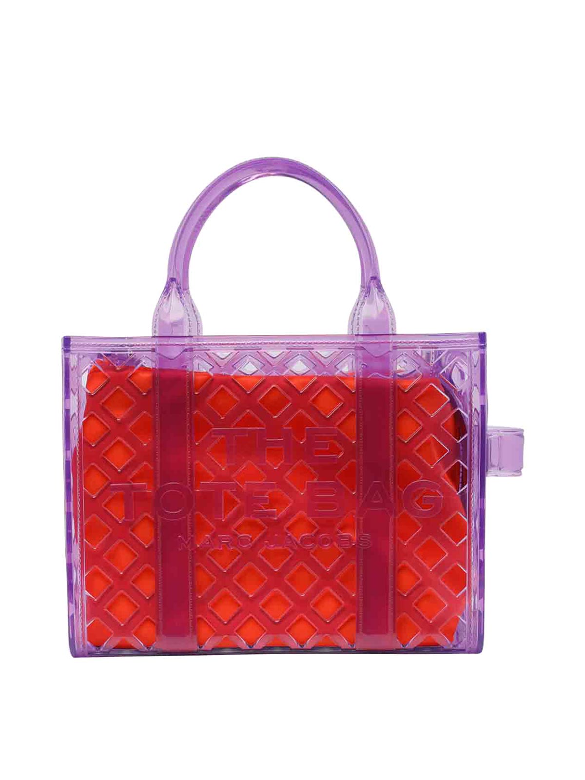 Shop Marc Jacobs The Small Tote Bag In Púrpura