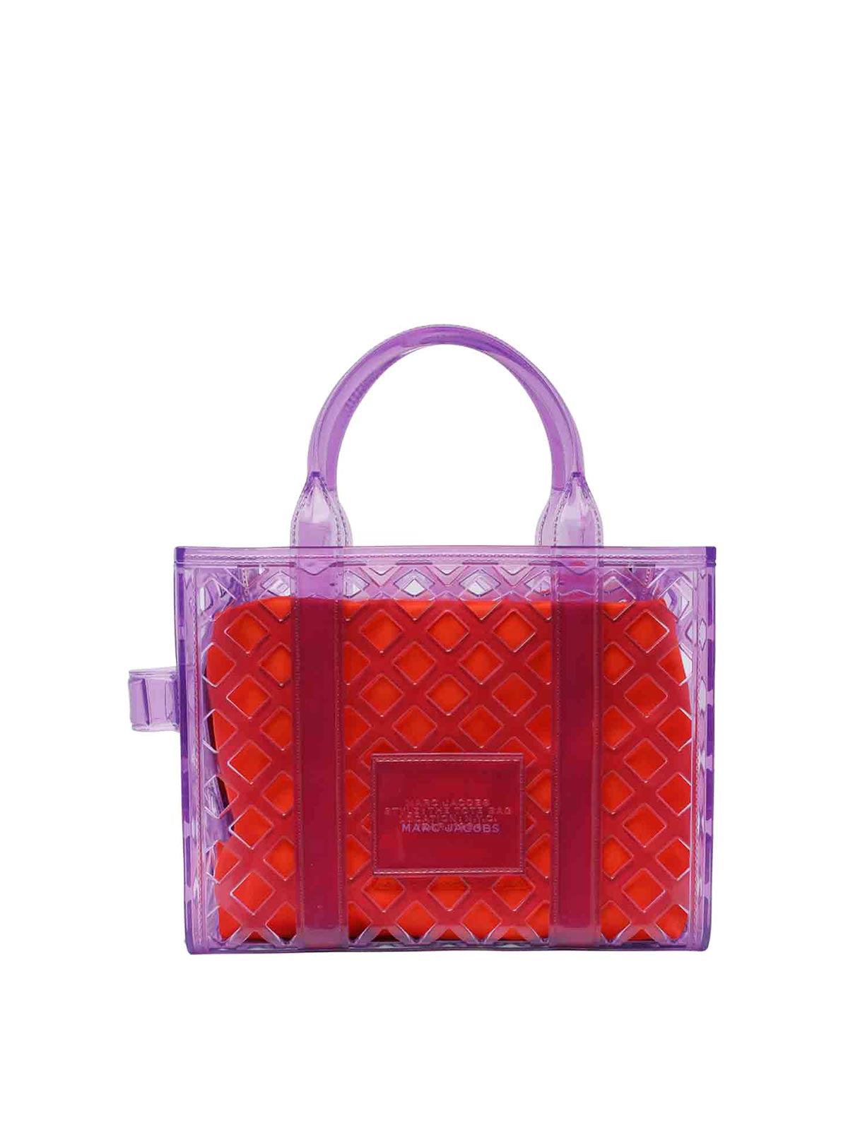 Shop Marc Jacobs The Small Tote Bag In Púrpura