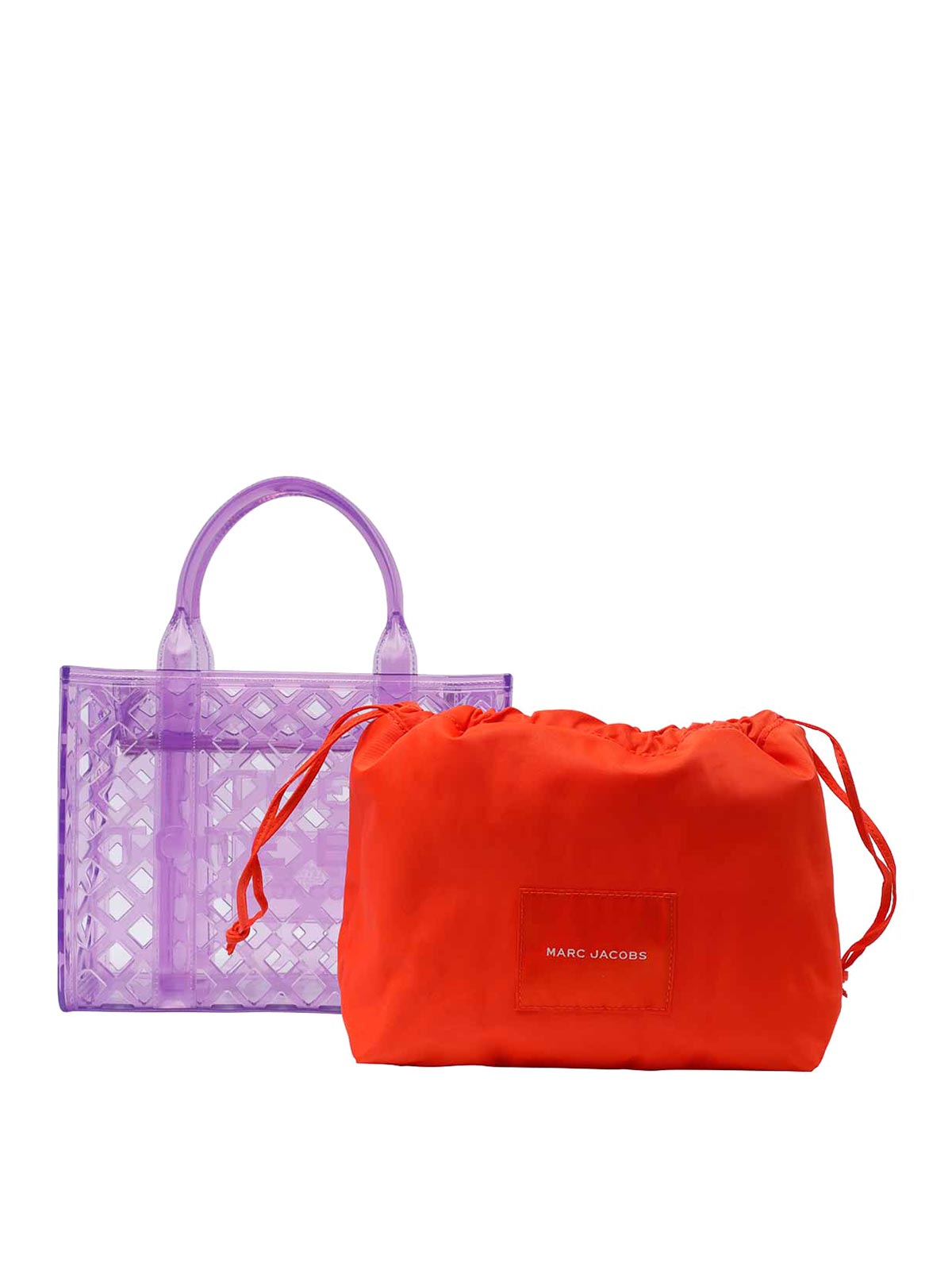 Shop Marc Jacobs The Small Tote Bag In Púrpura