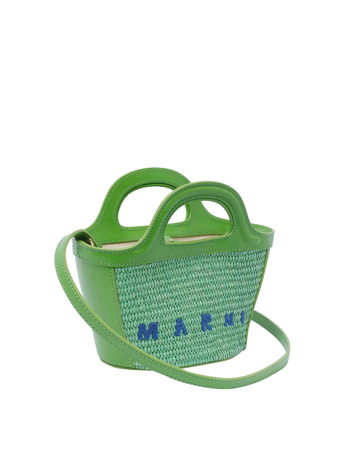 ナポリタン さま専用MARNI オリーブグリーン かごバッグ Marni Micro Tropicalia Handbag - Green|BMMP0067Q0P386000V40