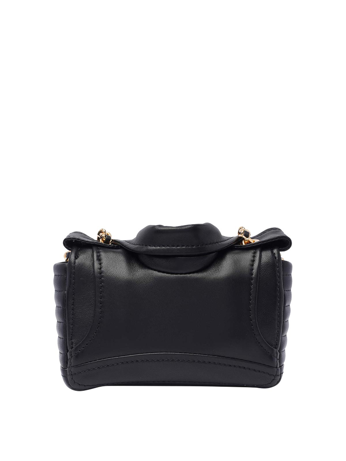 Shop Moschino Black Biker Shoulder Bag