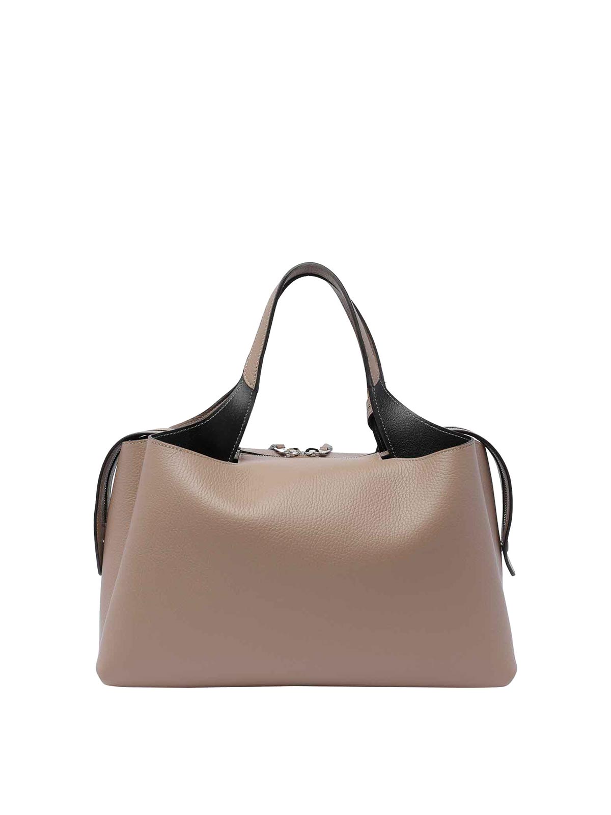 Shop Tod's Leather Handbag In Beis