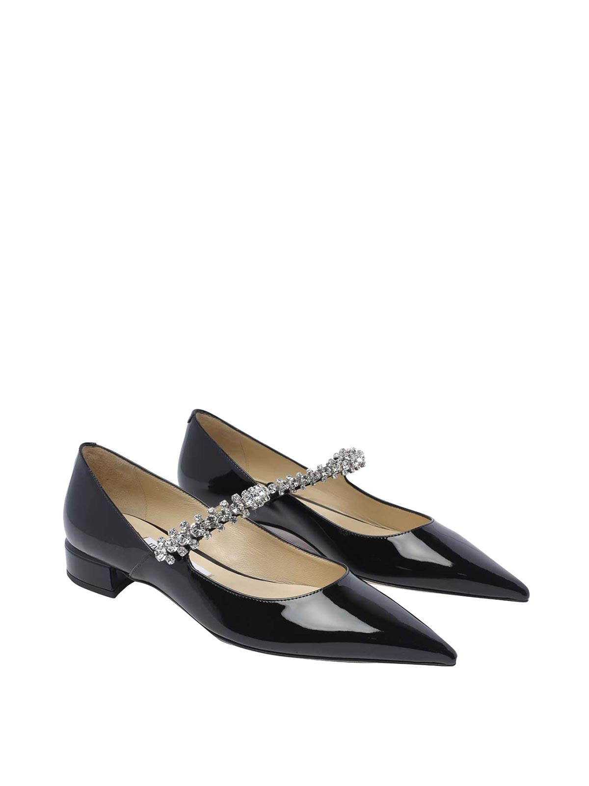 Shop Jimmy Choo Bing Pump Flats In Black