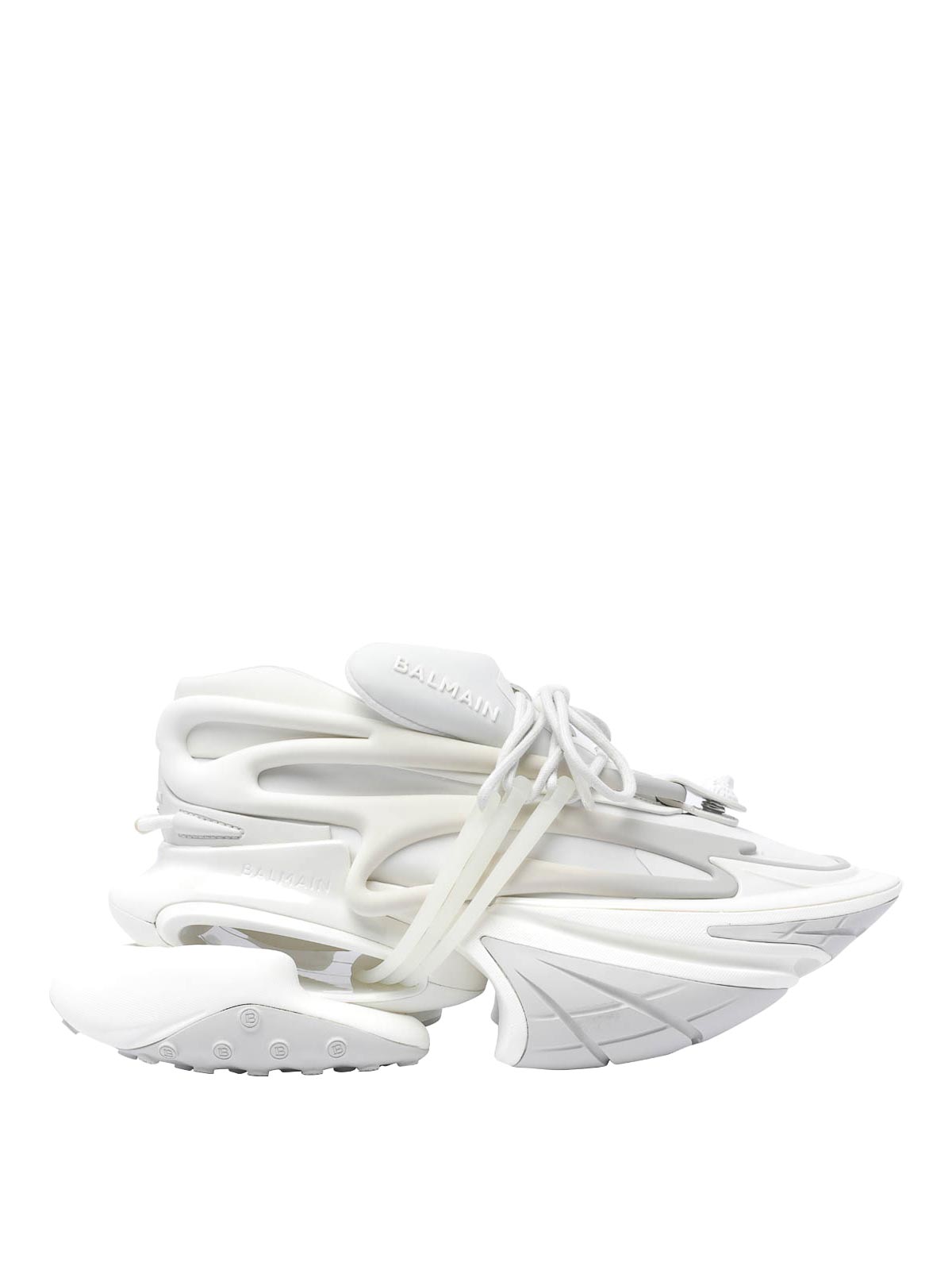 Shop Balmain Unicorn Sneakers In Blanco