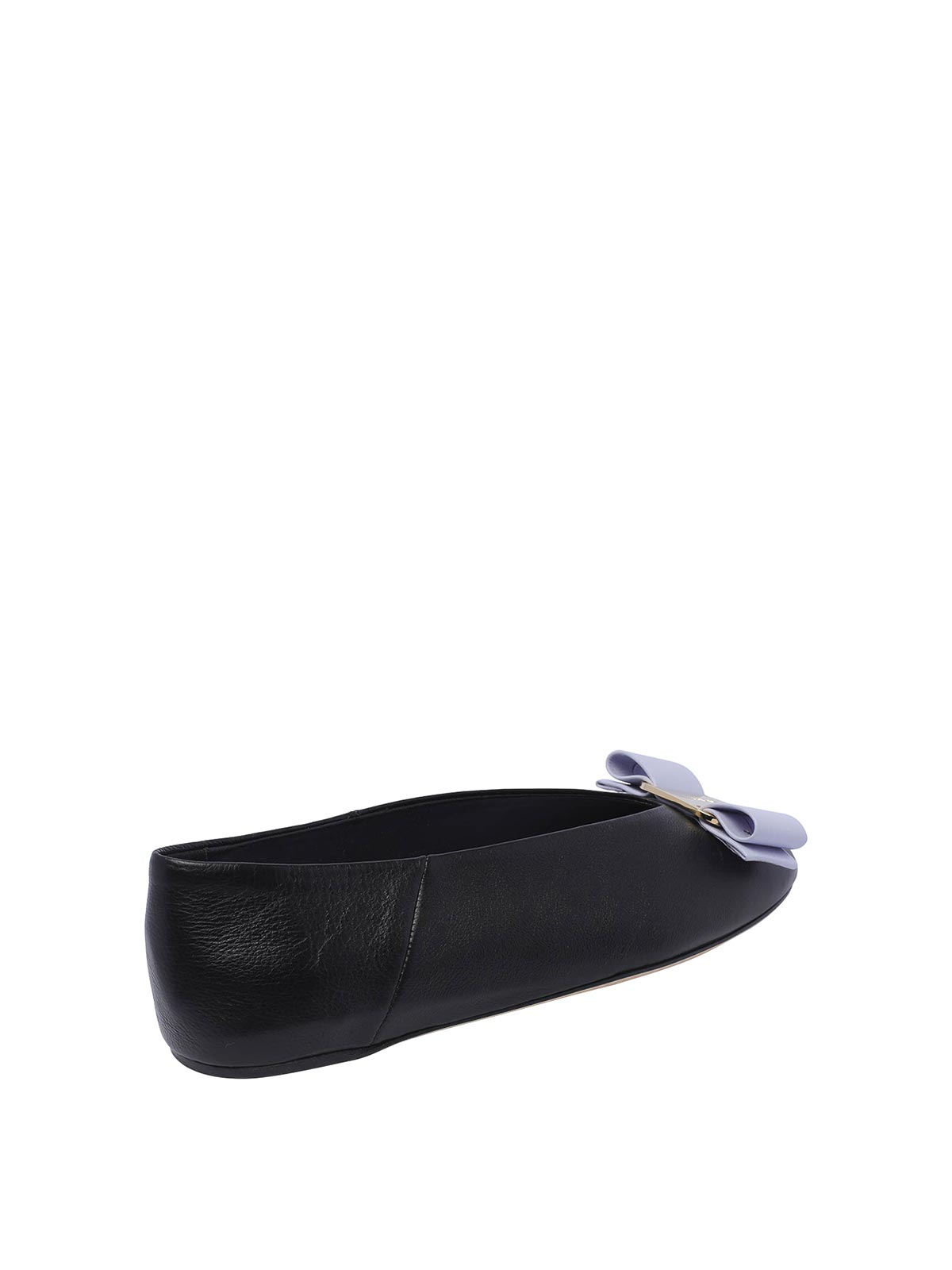 Shop Ferragamo Vara Bow Ballets In Black