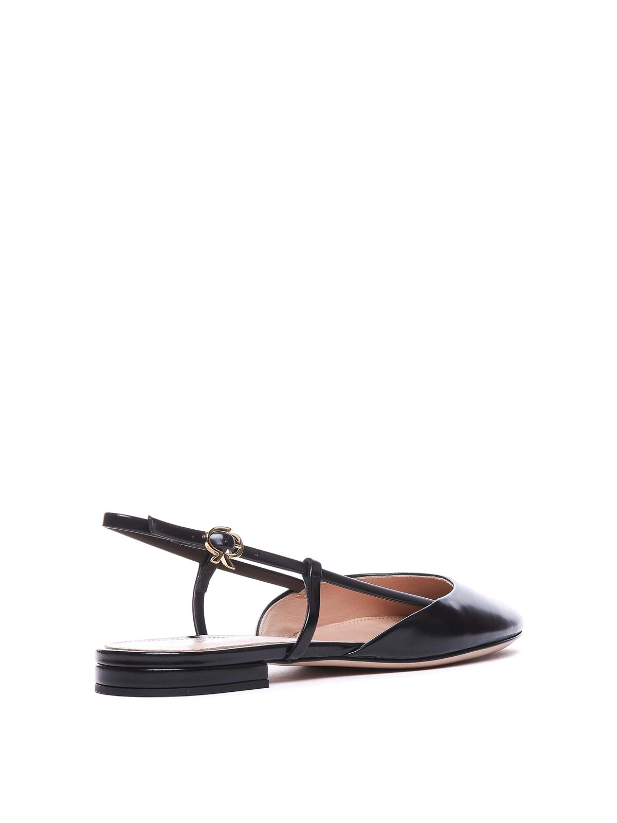 Shop Gianvito Rossi Christina Slingback In Negro