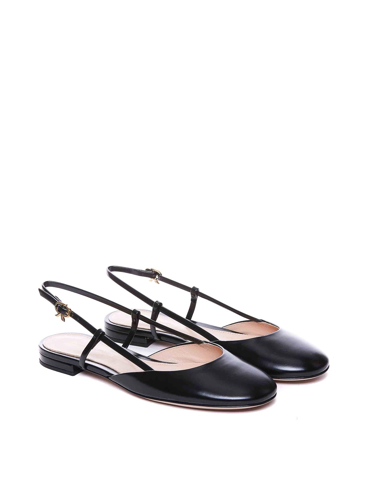 Shop Gianvito Rossi Christina Slingback In Negro