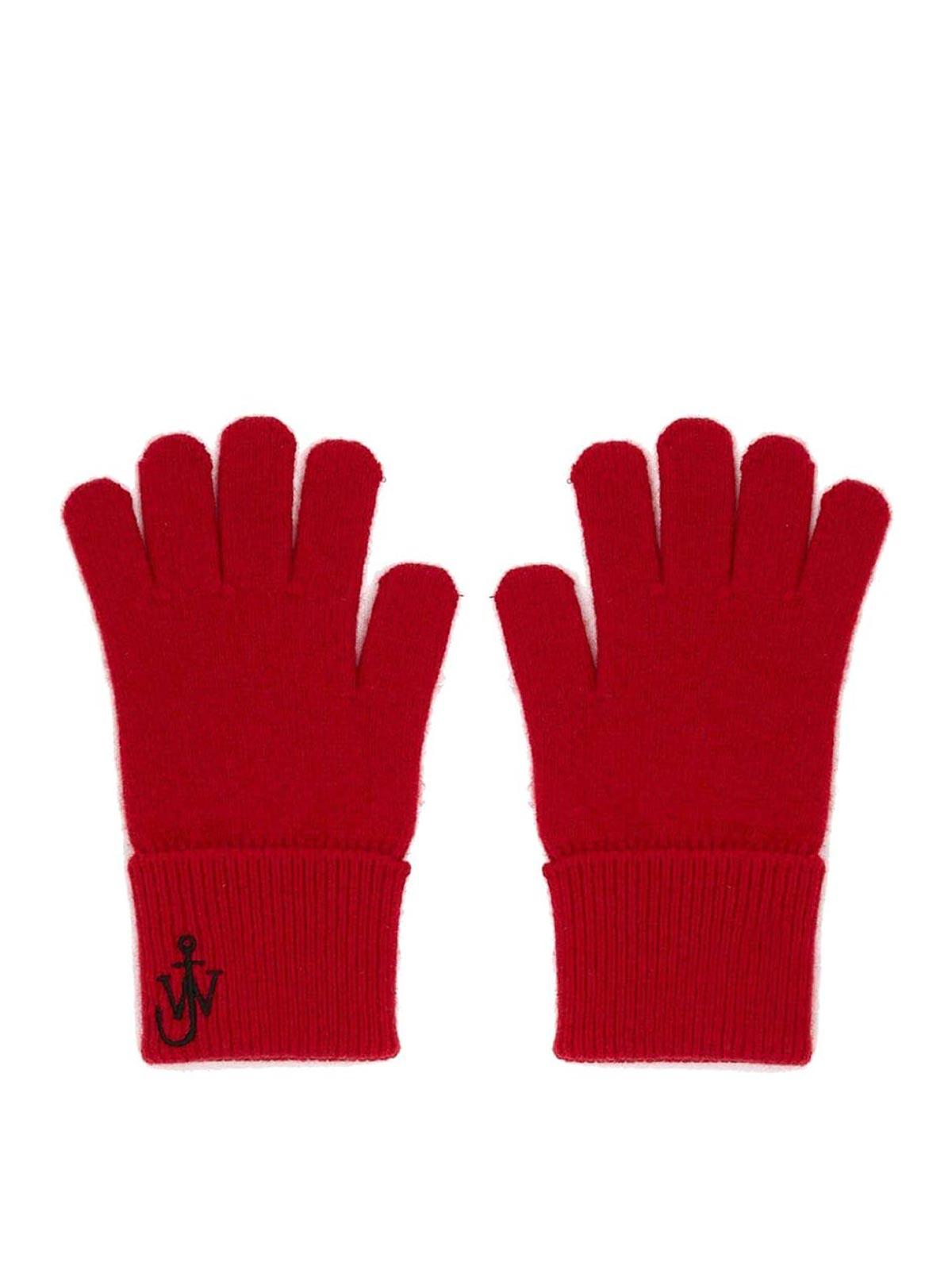 Shop Jw Anderson Anchor Gloves In Red