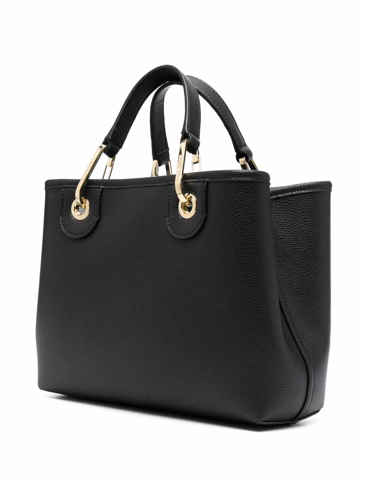 Shop Emporio Armani Shopping Bag In Negro