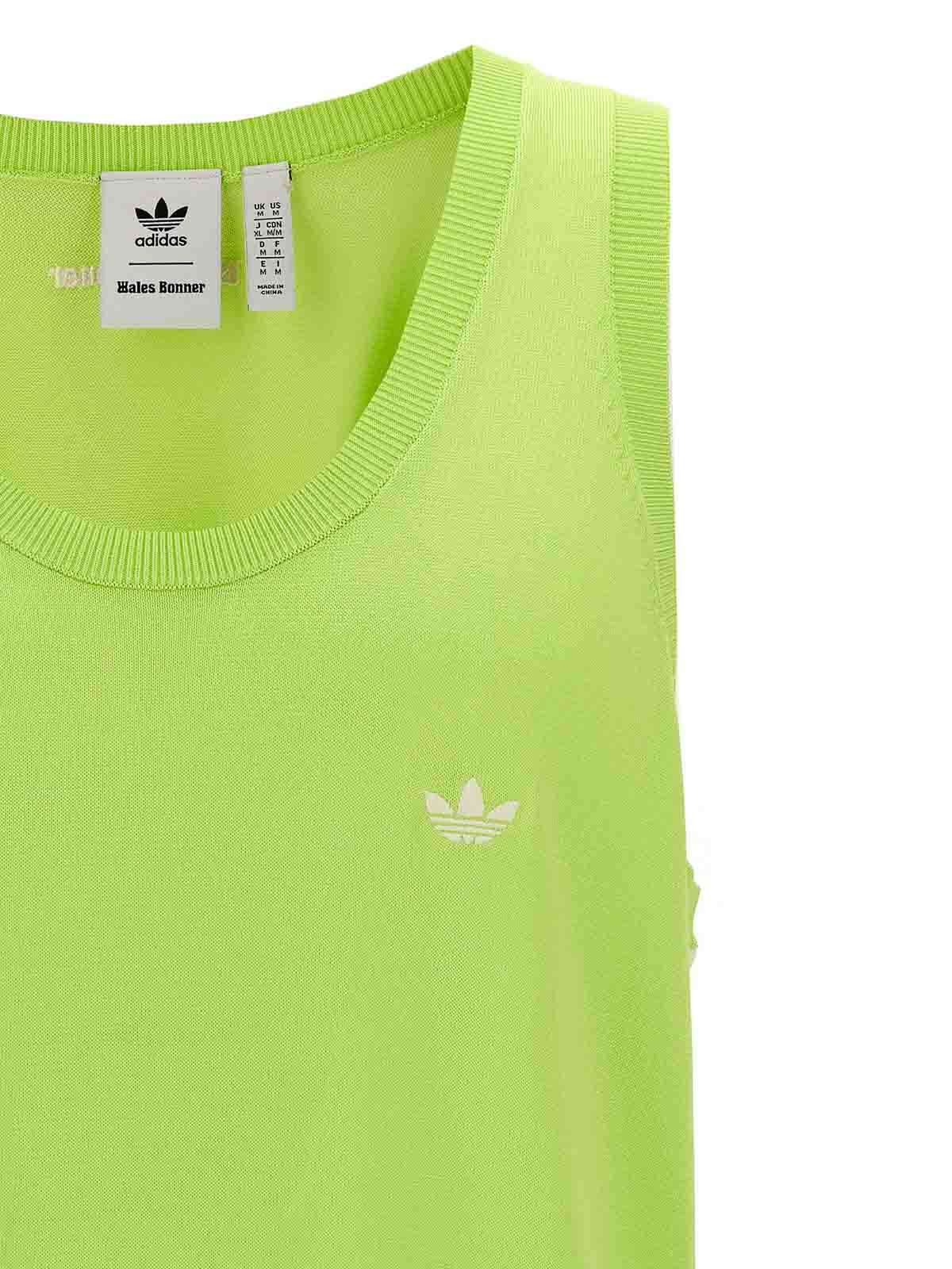 Shop Adidas Originals Knit Tank Top In Yellow