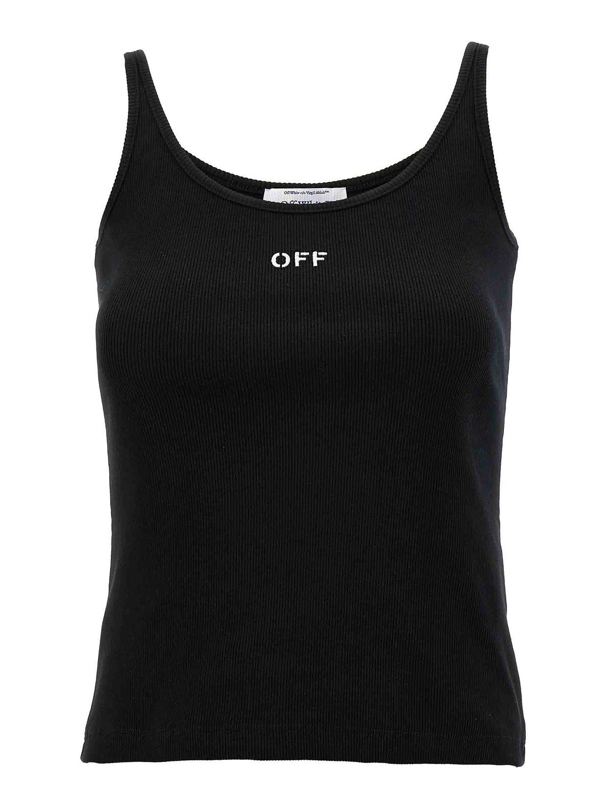 Shop Off-white Off Stamp Top In Black