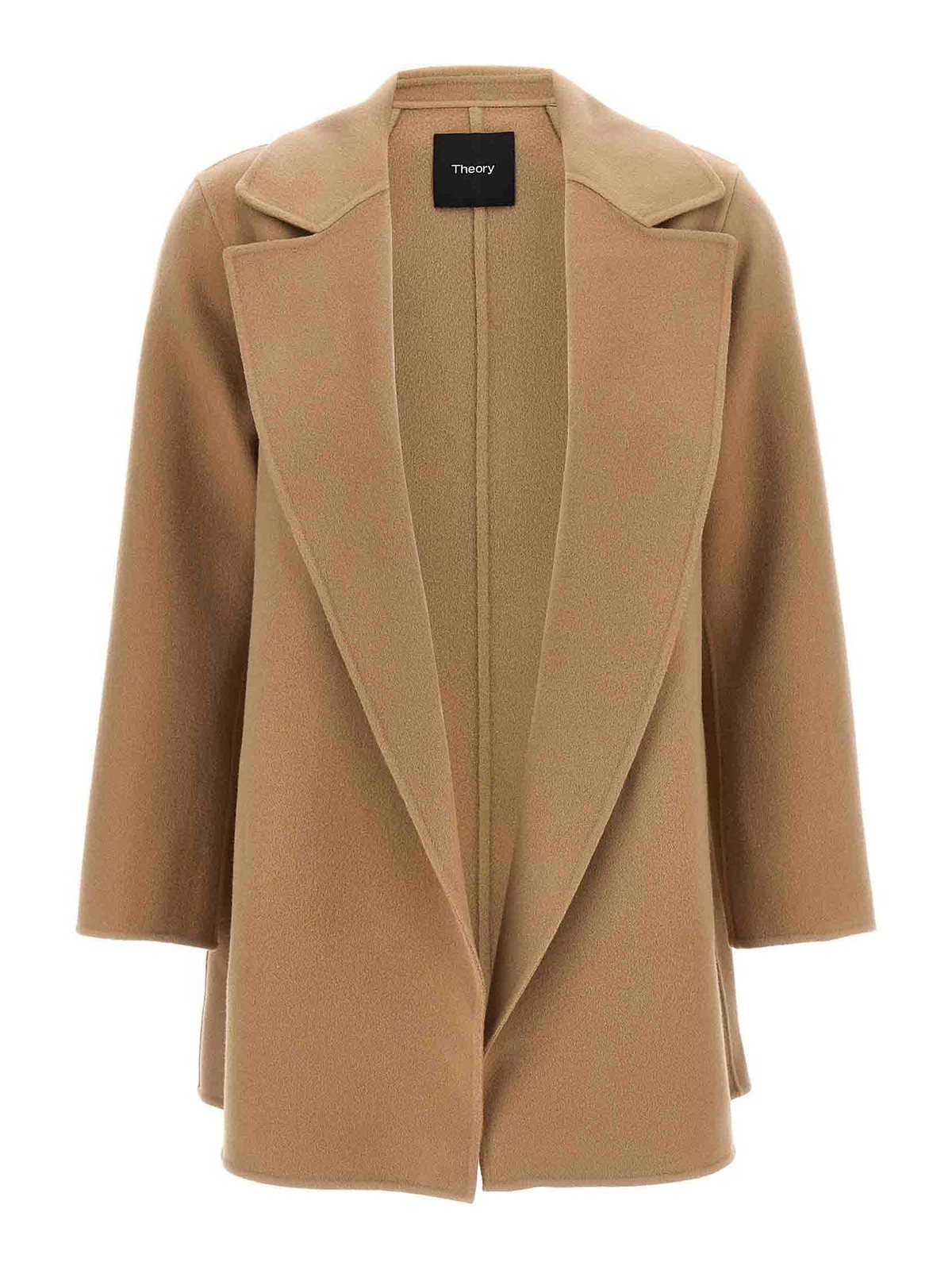 Shop Theory Clairene Coat In Beige