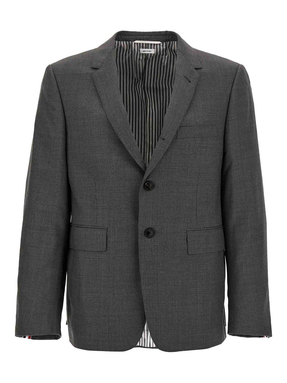 Shop Thom Browne Classic Sport Coat Blazer In Grey