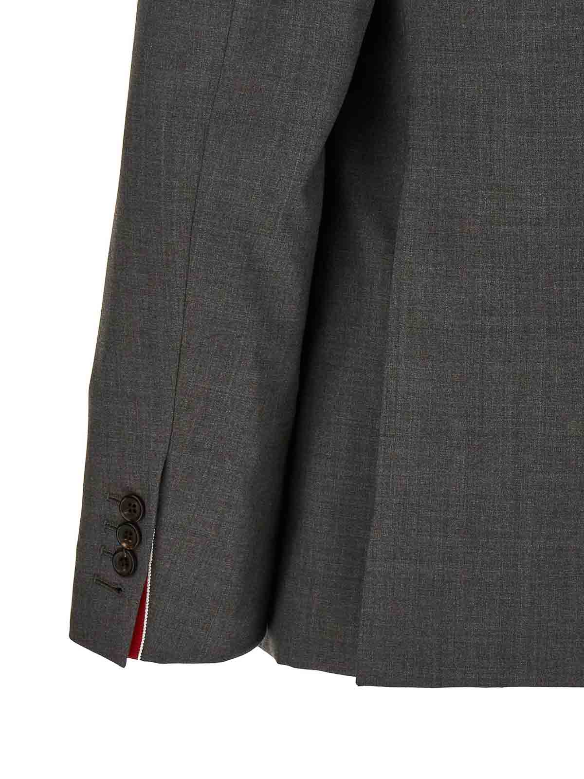 Shop Thom Browne Classic Sport Coat Blazer In Grey