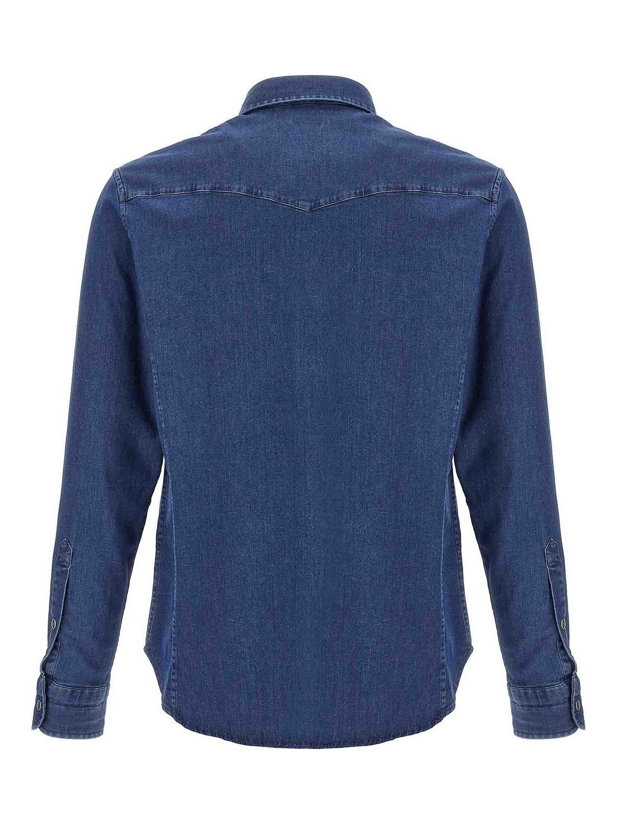 Shop Tom Ford Western Shirt In Blue