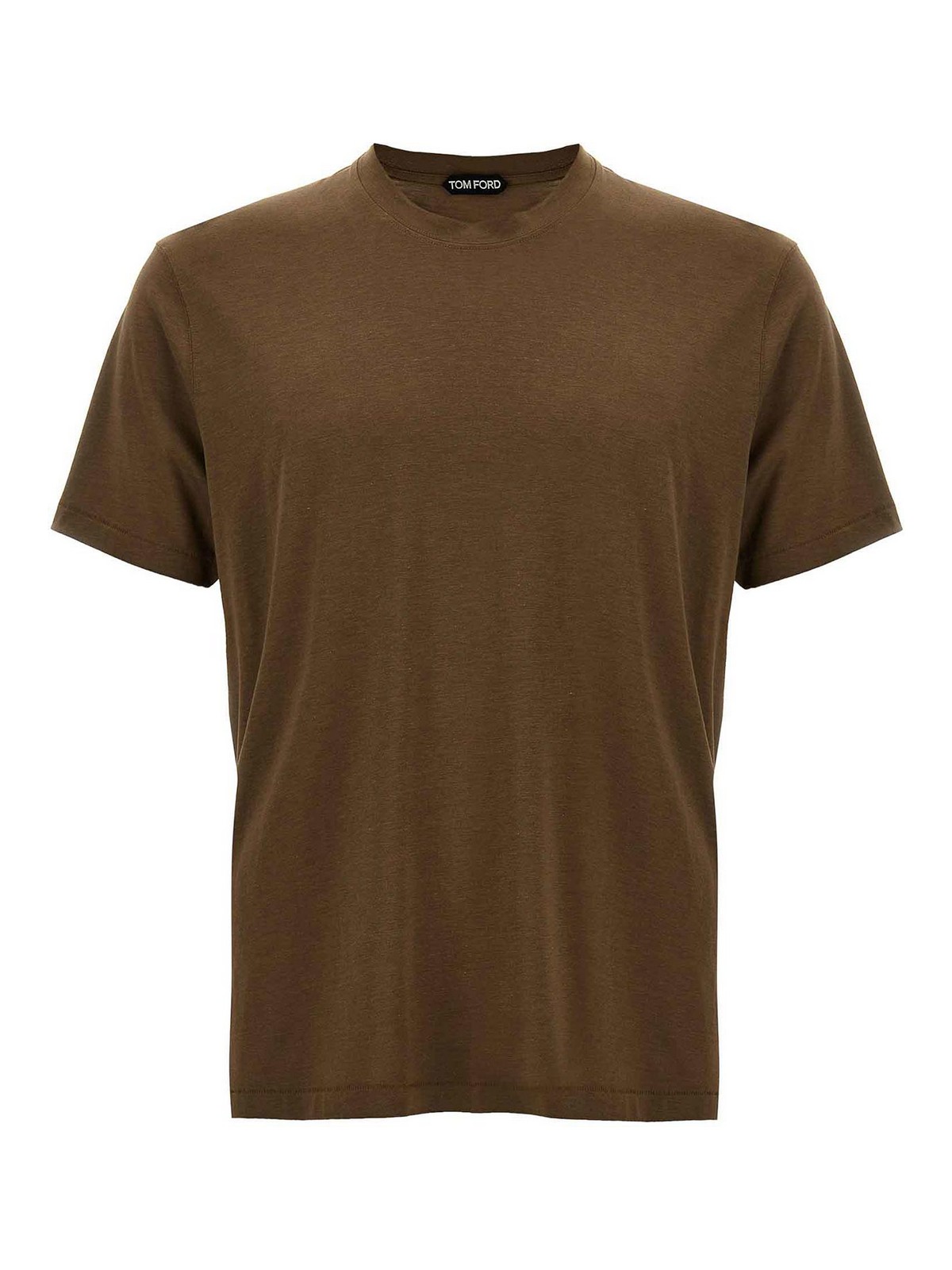 Shop Tom Ford Lyocell Blend T-shirt In Green