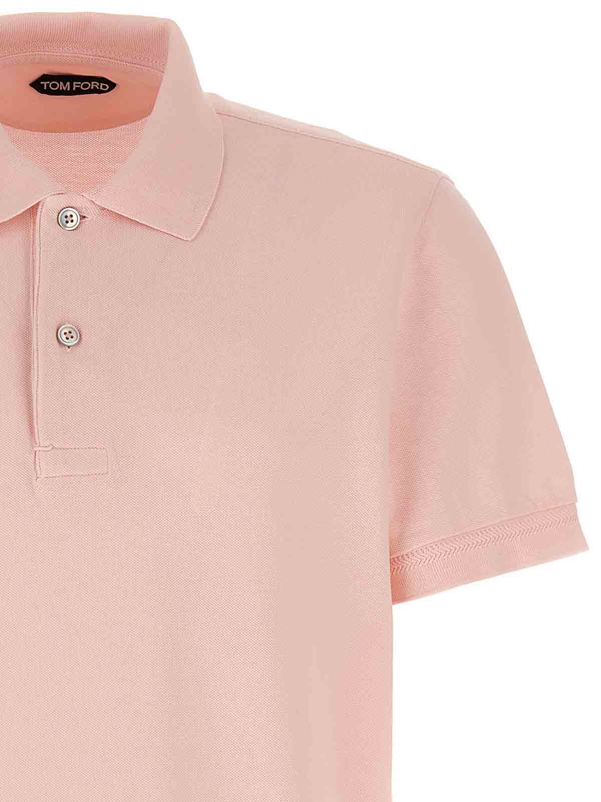 Shop Tom Ford Tennis Polo Shirt In Nude & Neutrals