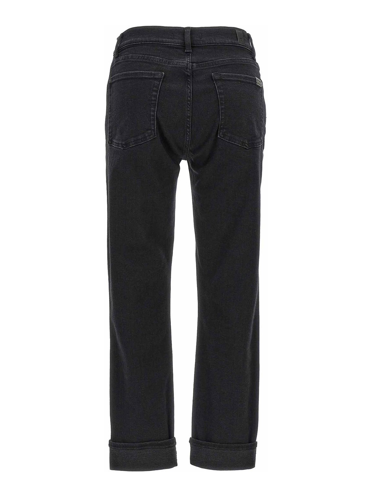 Shop 7 For All Mankind Relaxed Skinny Jeans In Black