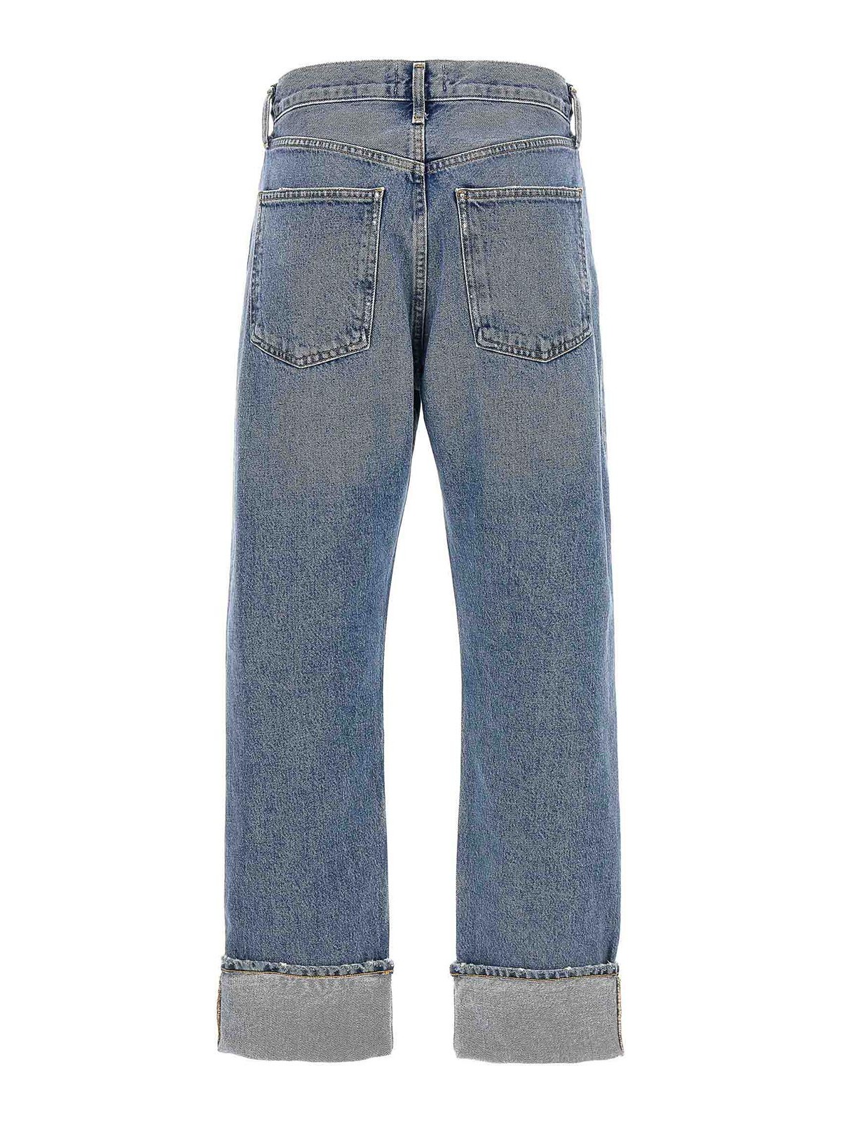 Shop Agolde Fran Jeans In Blue