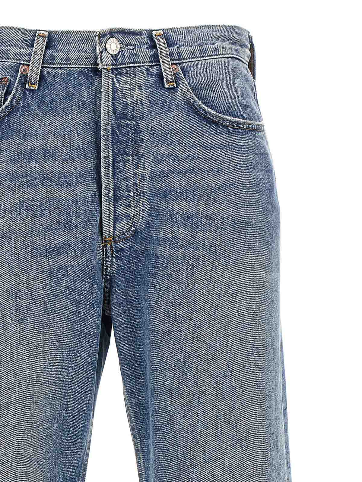 Shop Agolde Fran Jeans In Blue