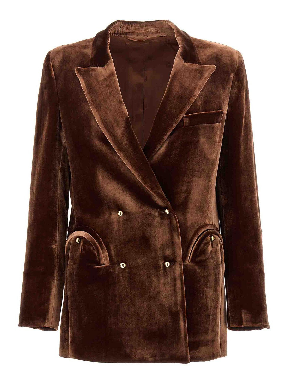 Shop Blazé Milano Afterglow Everyday Blazer In Brown