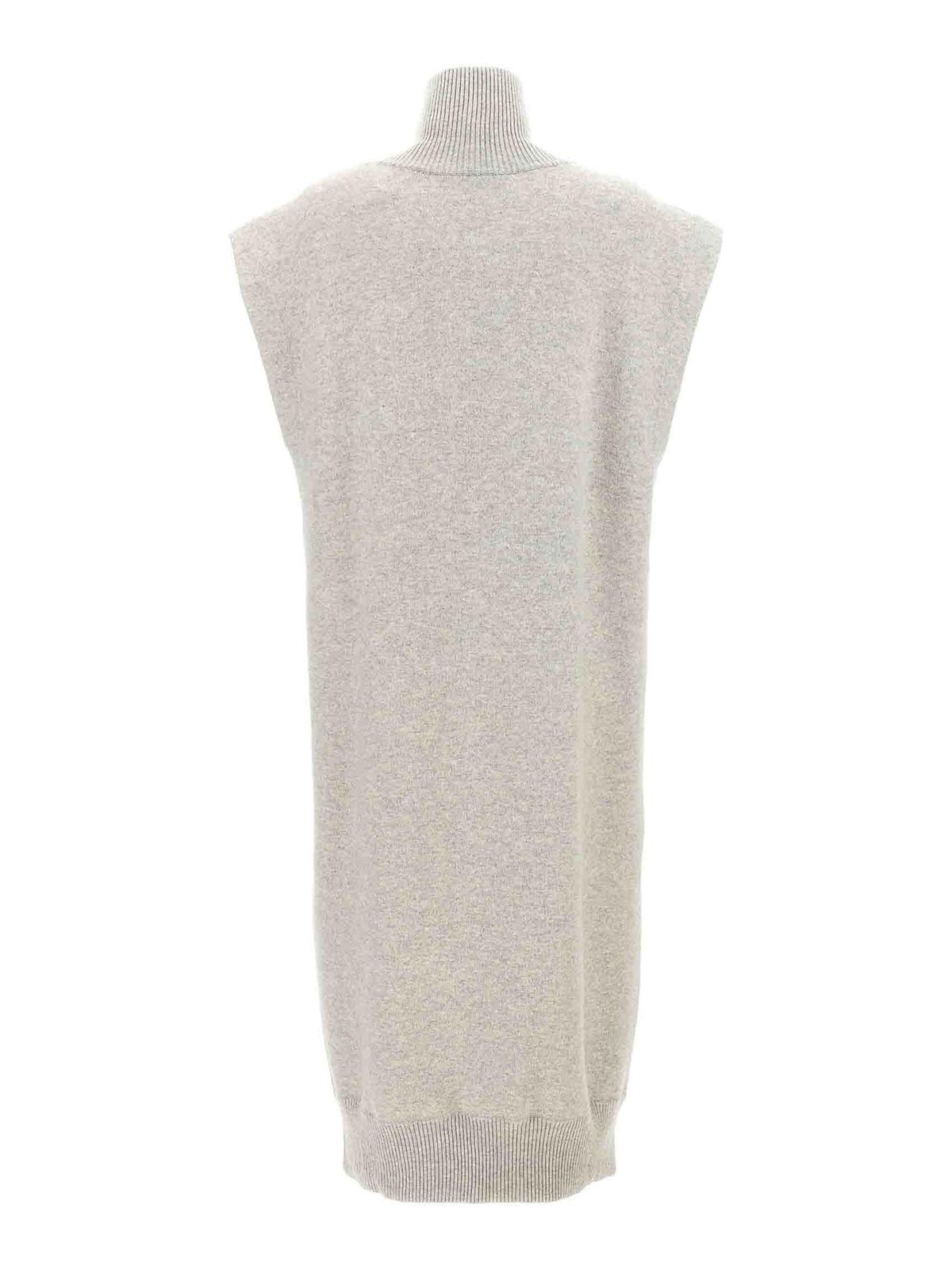 Shop Brunello Cucinelli Long Vest In Grey