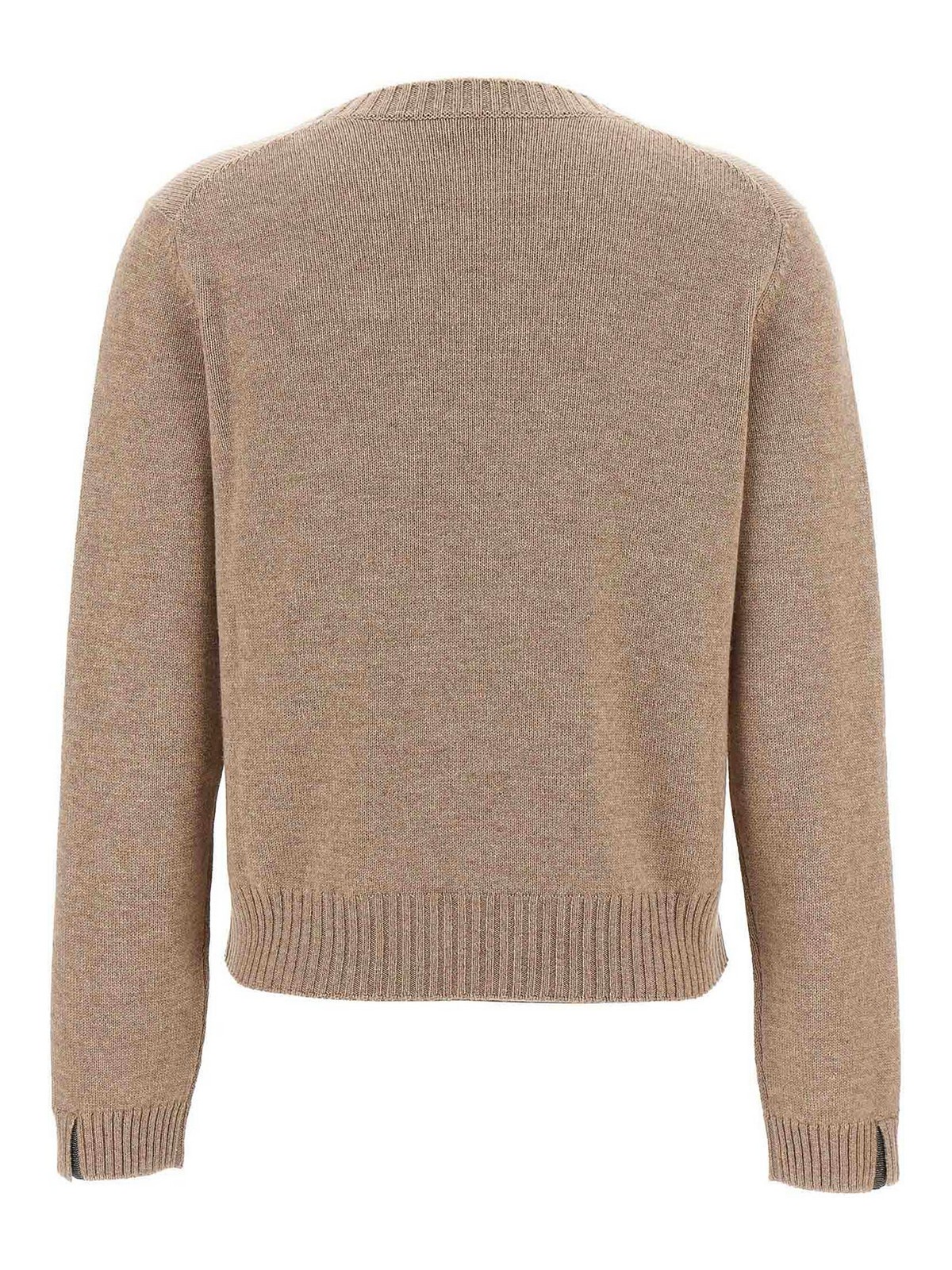 Shop Brunello Cucinelli Cashmere Sweater In Beige