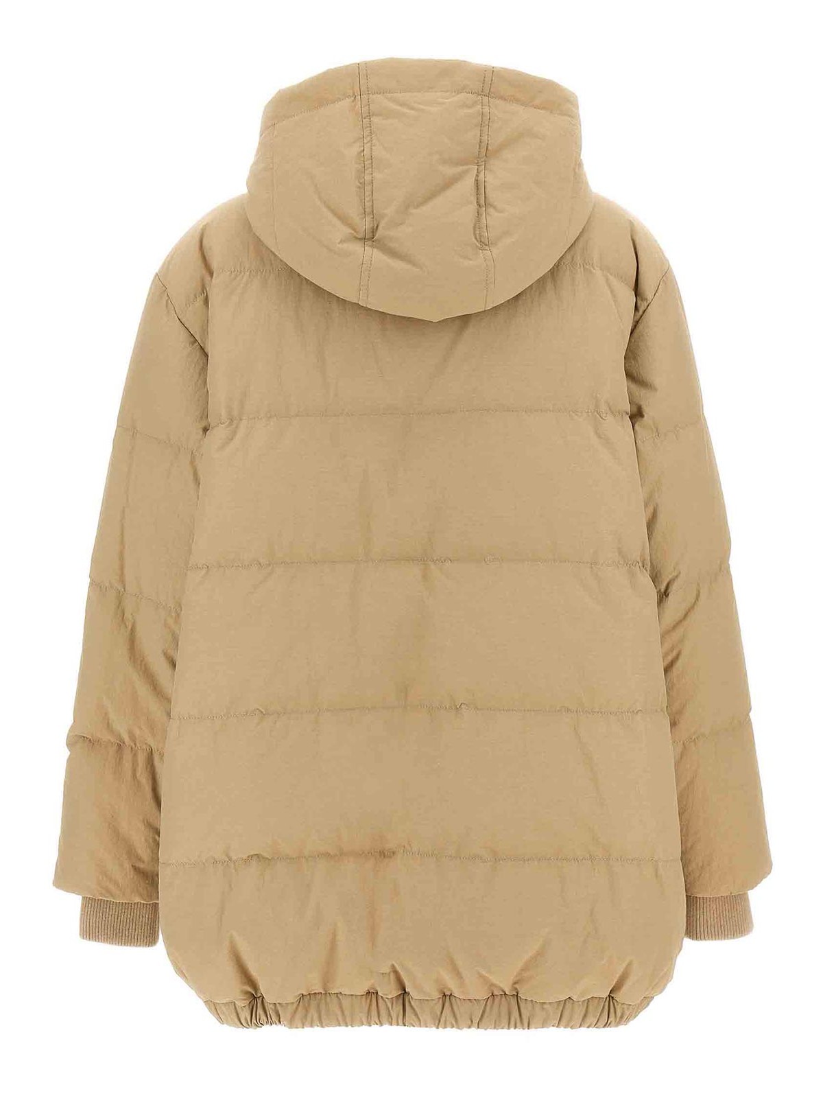 Shop Brunello Cucinelli Nylon Down Jacket In Beige