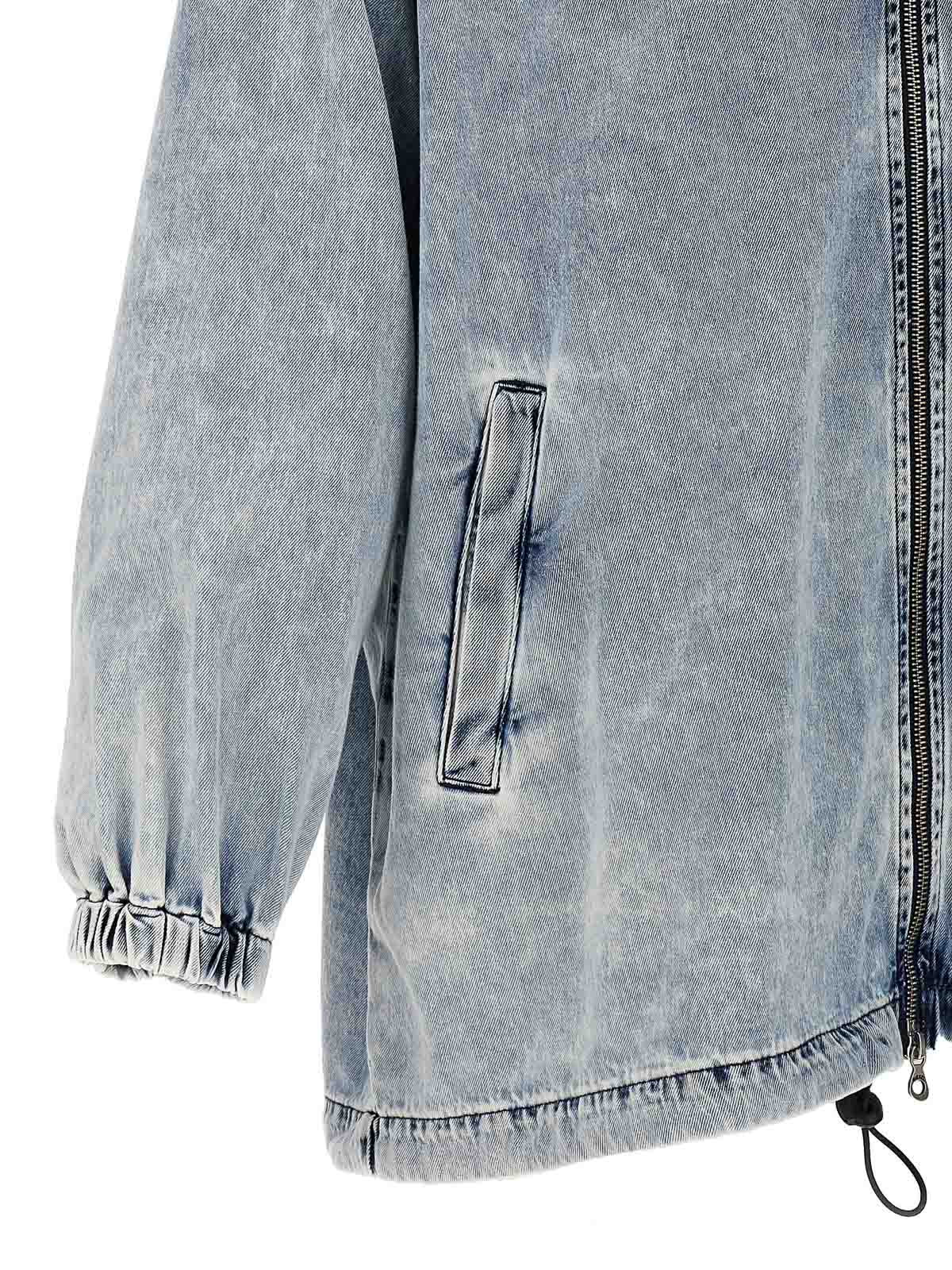 Shop Diesel D-krap-s1 Jacket In Light Blue