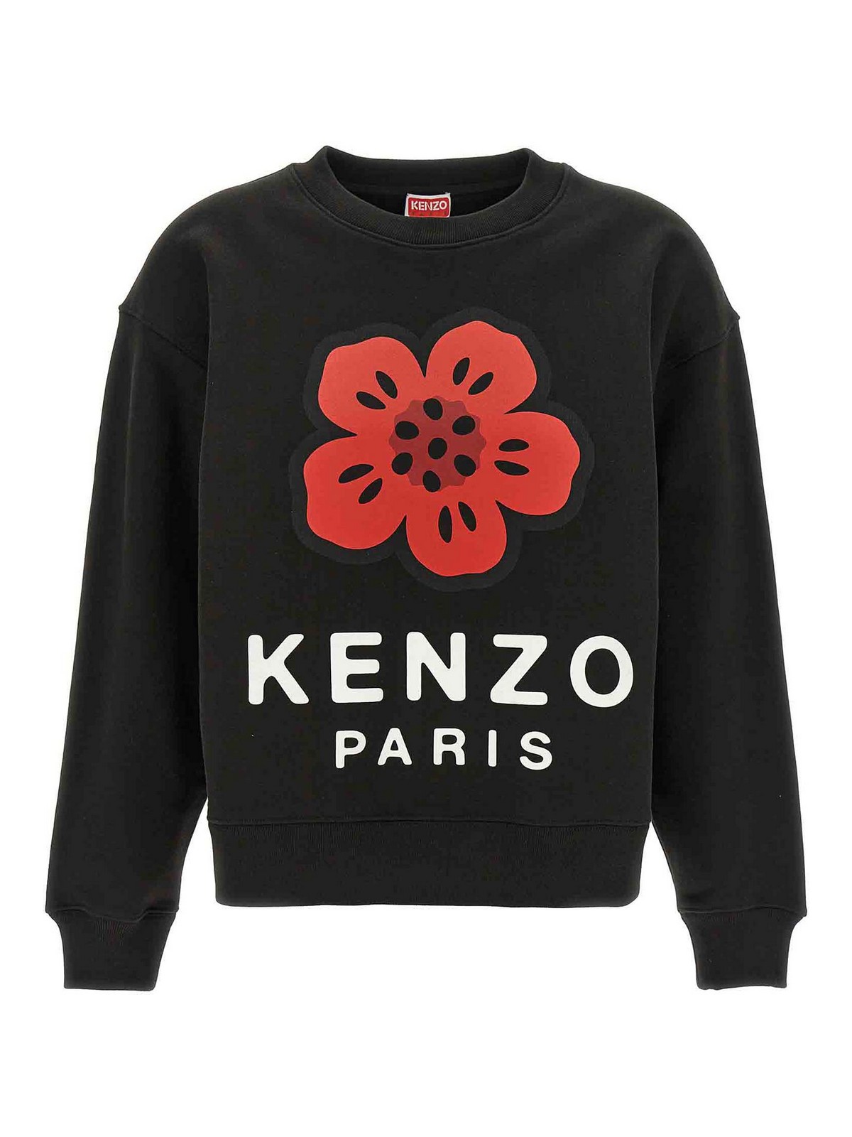 Kenzo Felpa Boke Placed Nero Donna FE62SW1604MT99J thebs