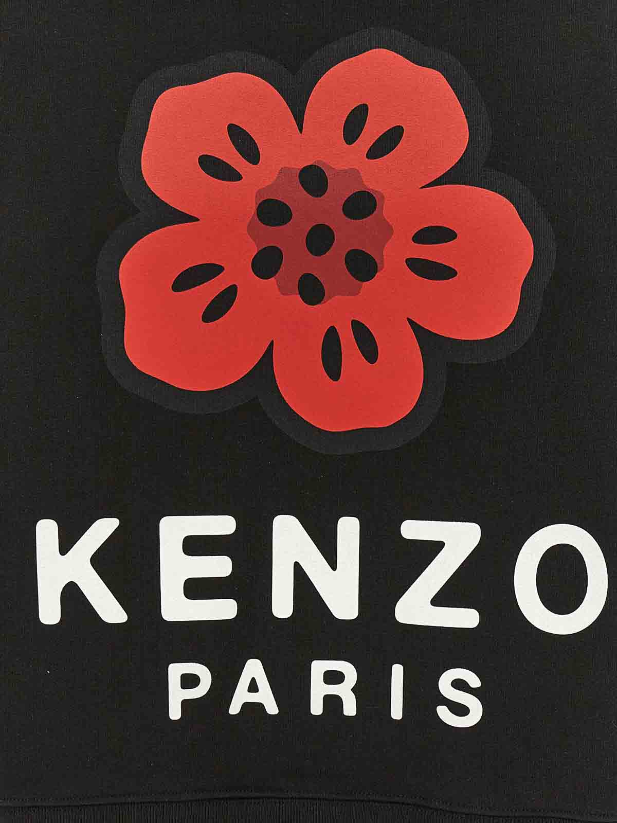 Shop Kenzo Boke Placed Sweatshirt In Black