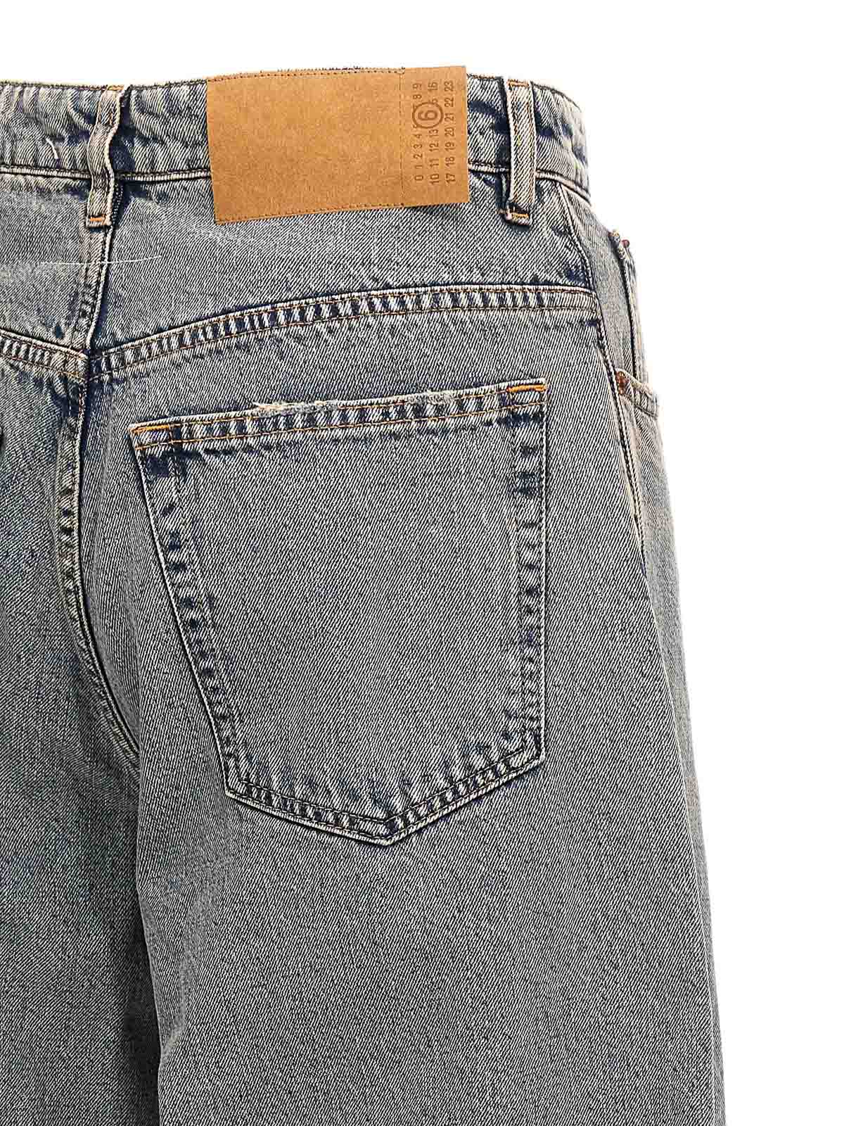 新作☆【MM6】プリーツの入ったブーツカットジーンズ MaisonMargiela MM6 02ssブーツカットデニムパンツ ここのえ