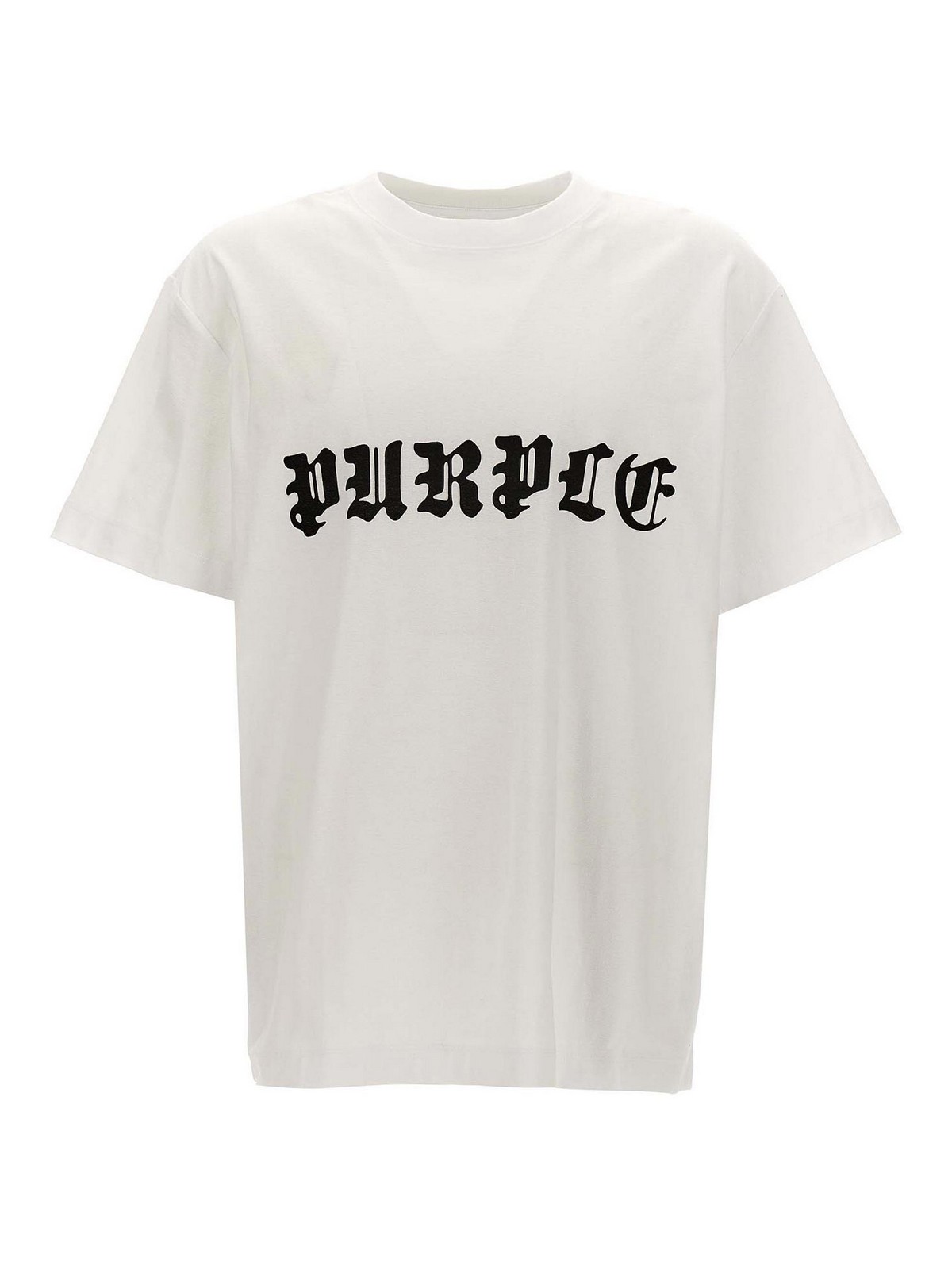 Shop Purple Brand Logo Print T-shirt In White