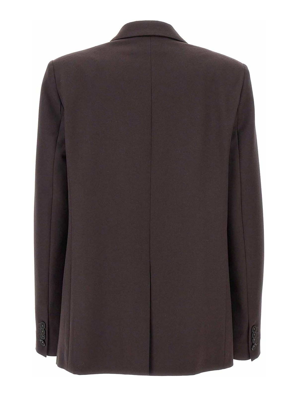 Shop Stella Mccartney Double-breasted Wool Blazer In Brown