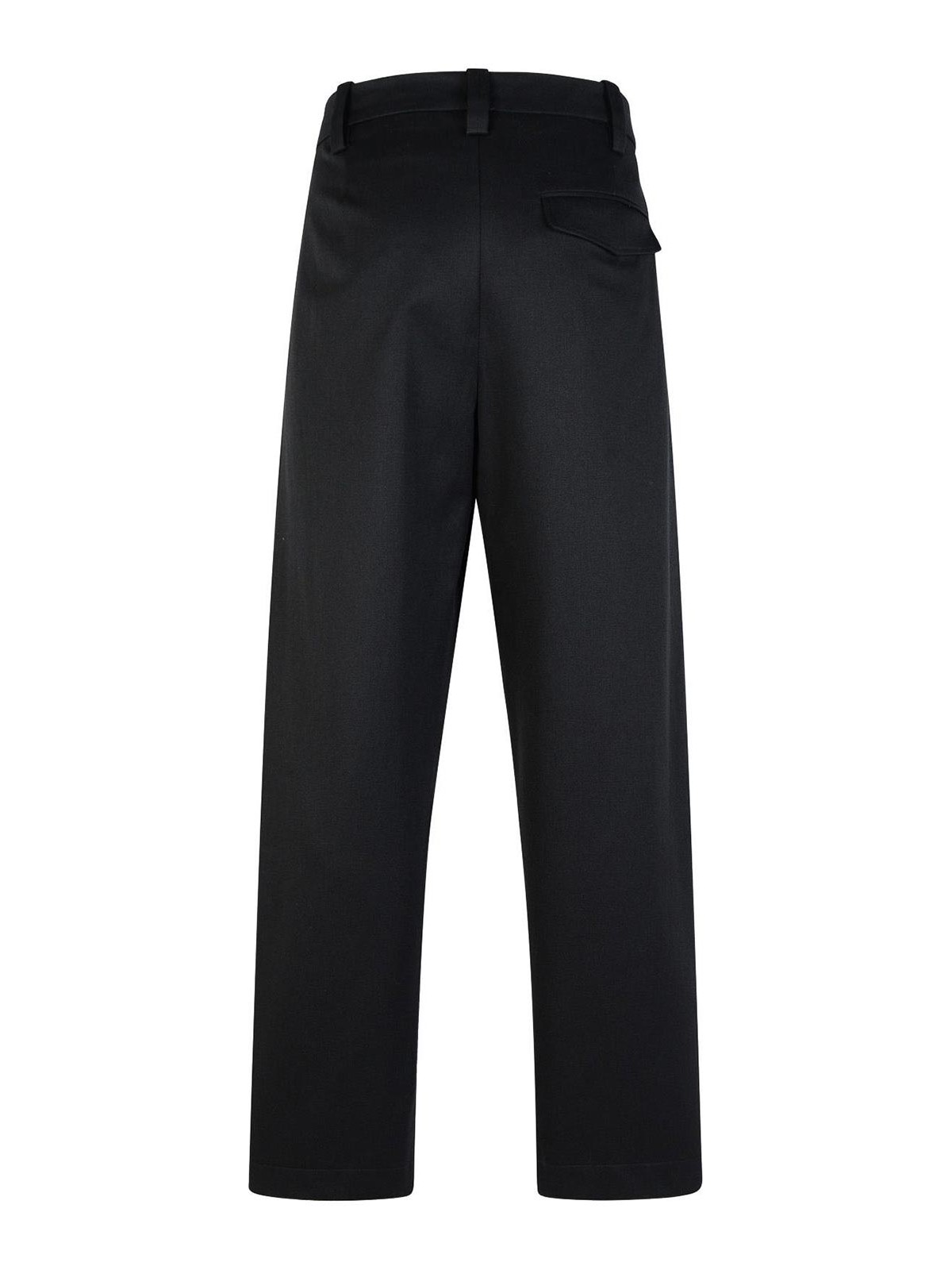 Shop Apc Renato Black Virgin Wool Blend Pants In Negro