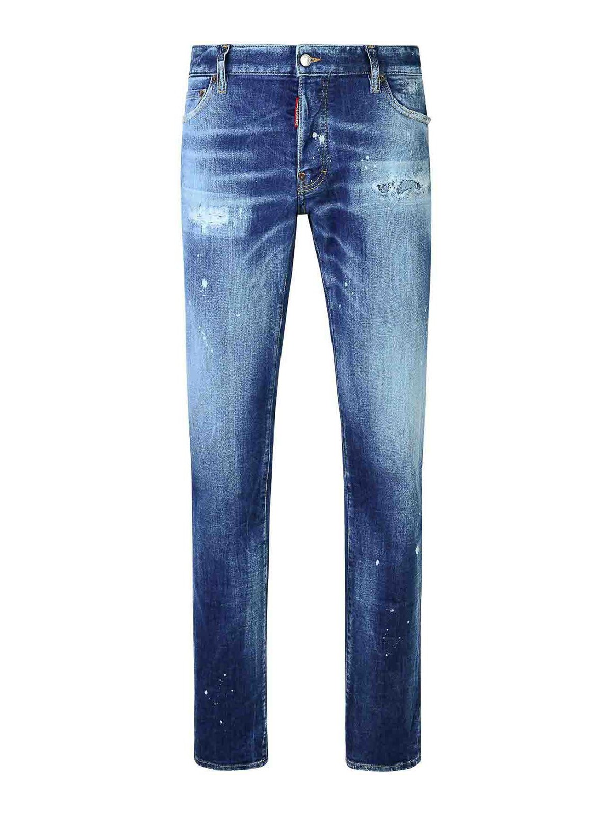 Shop Dsquared2 Slim Denim Jeans In Lavado Oscuro