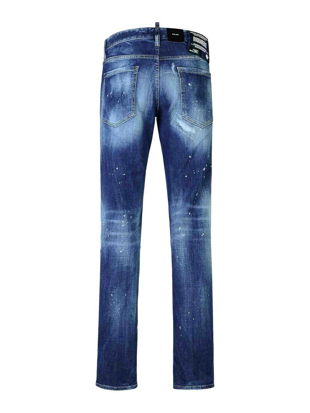 Shop Dsquared2 Slim Denim Jeans In Lavado Oscuro