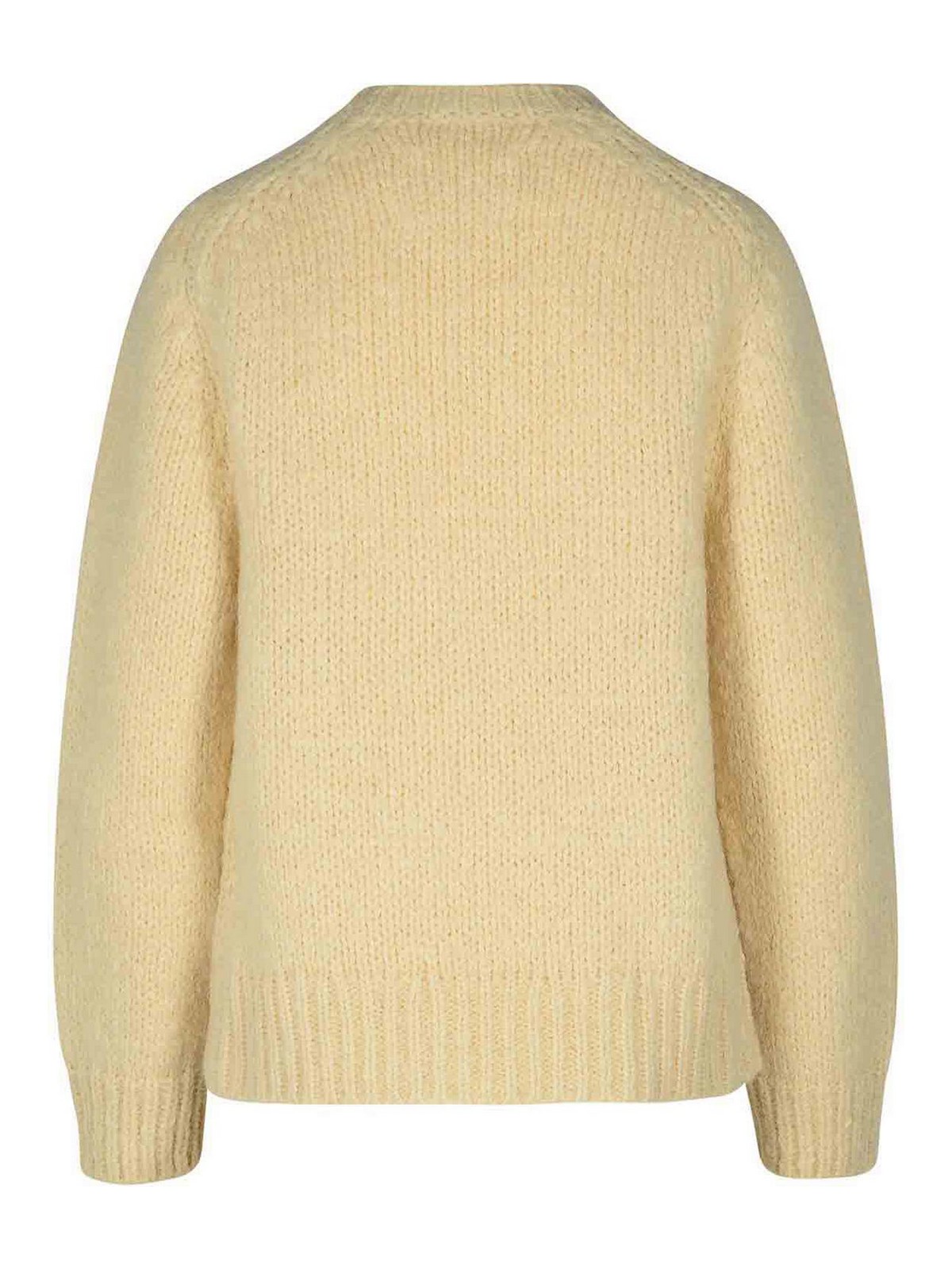 Shop Jil Sander Cream Mohair Blend Sweater In Crema