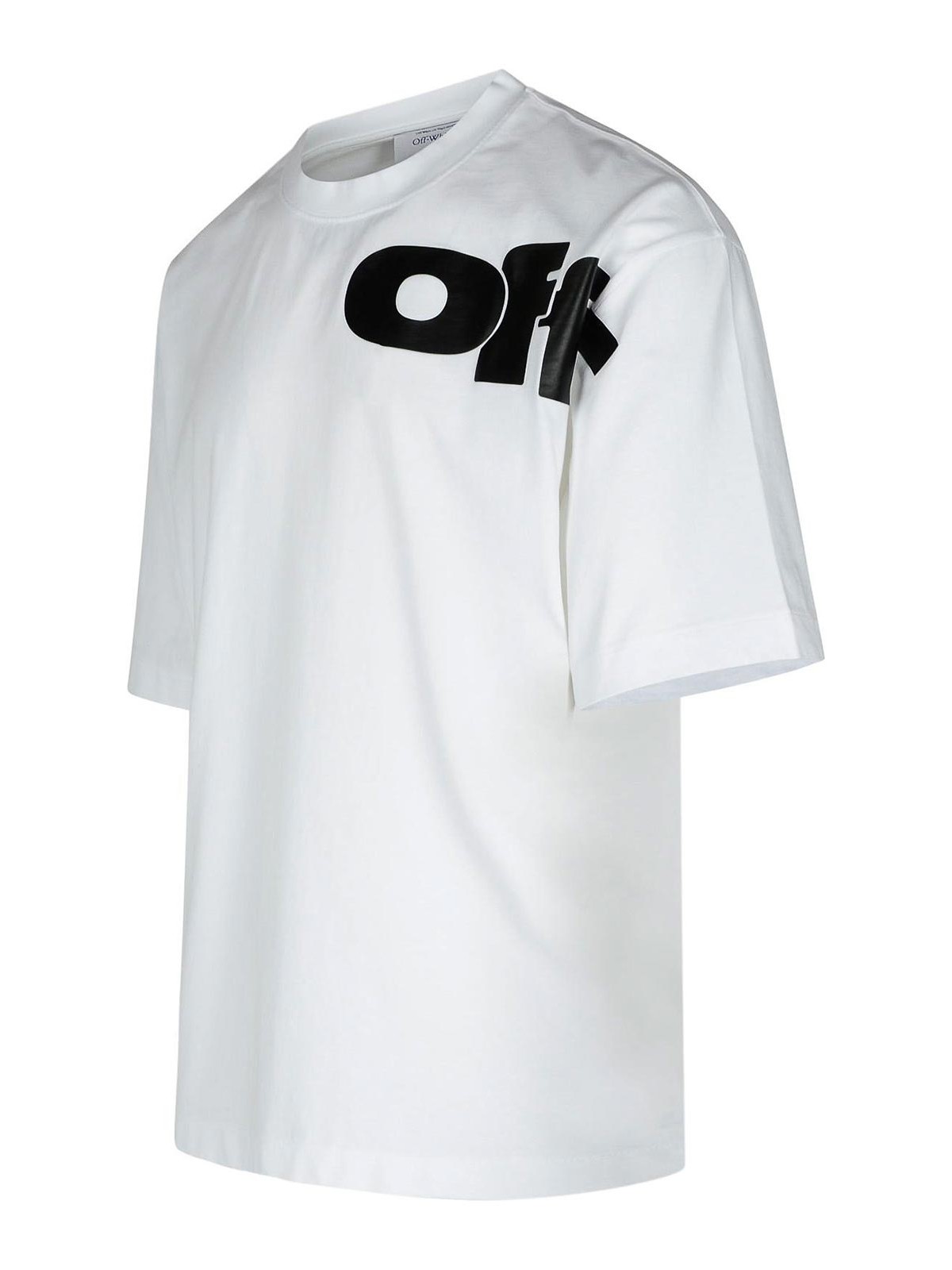 Shop Off-white Shared White Cotton T-shirt In Blanco