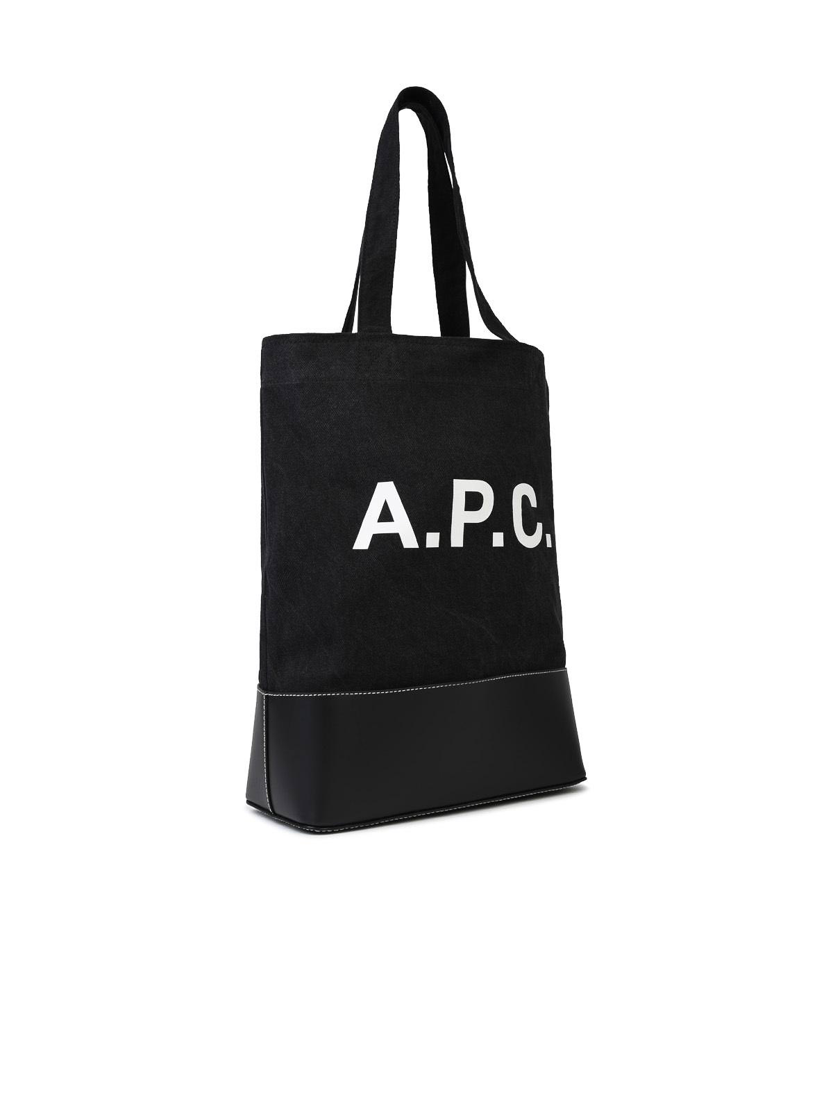 Shop Apc Small  Black Cotton Bag In Negro