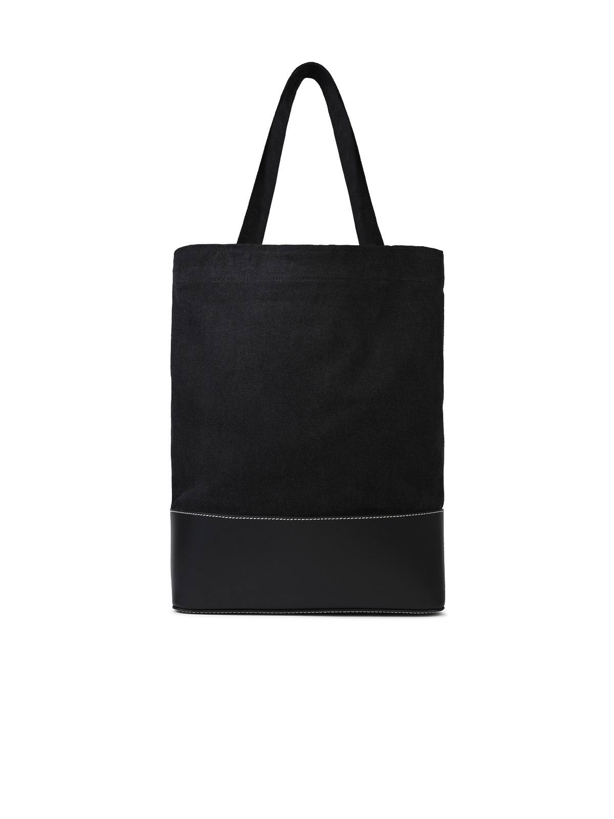 Shop Apc Small  Black Cotton Bag In Negro