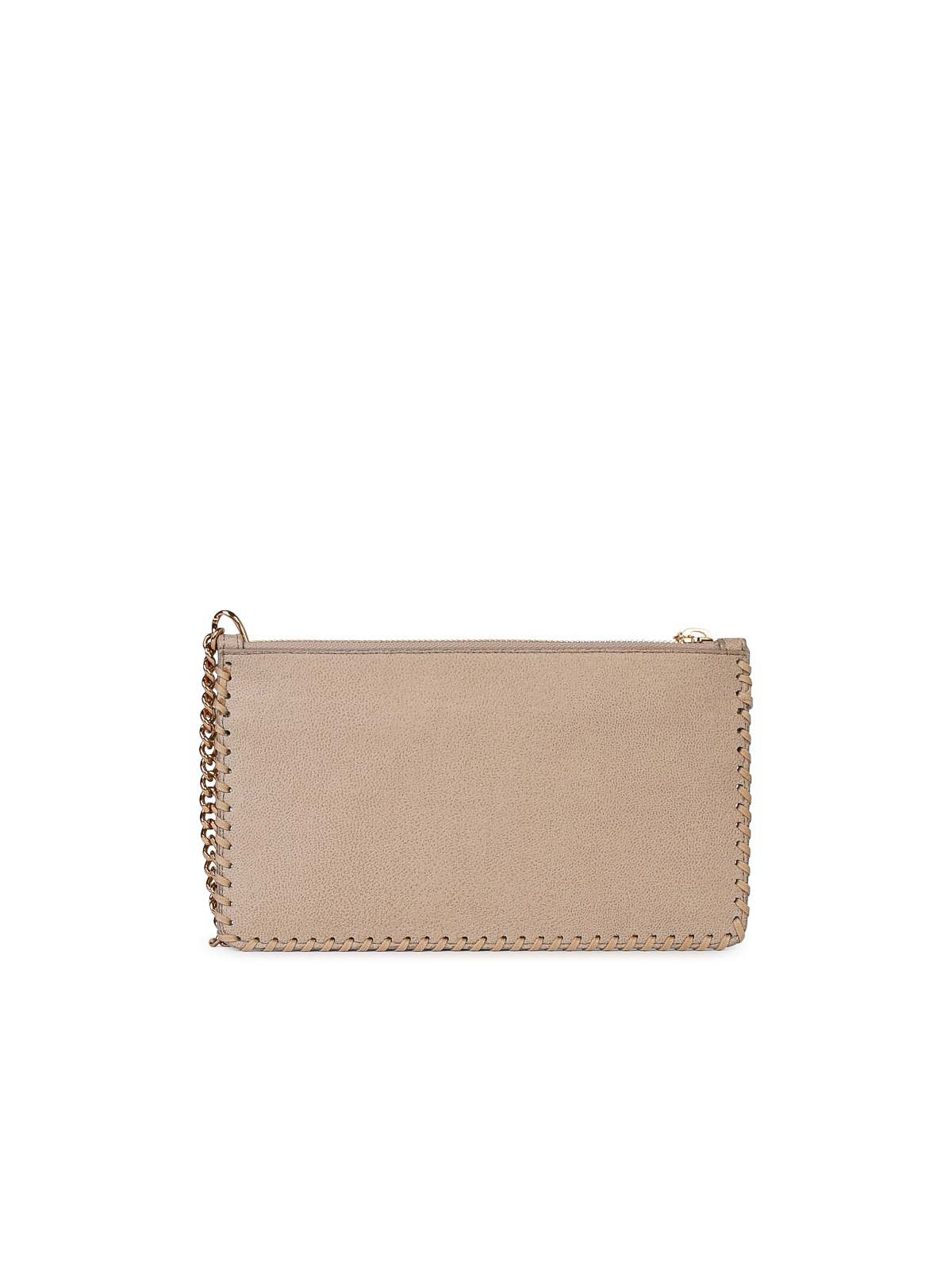 Shop Stella Mccartney Falabella  Mini Clutch In Crema